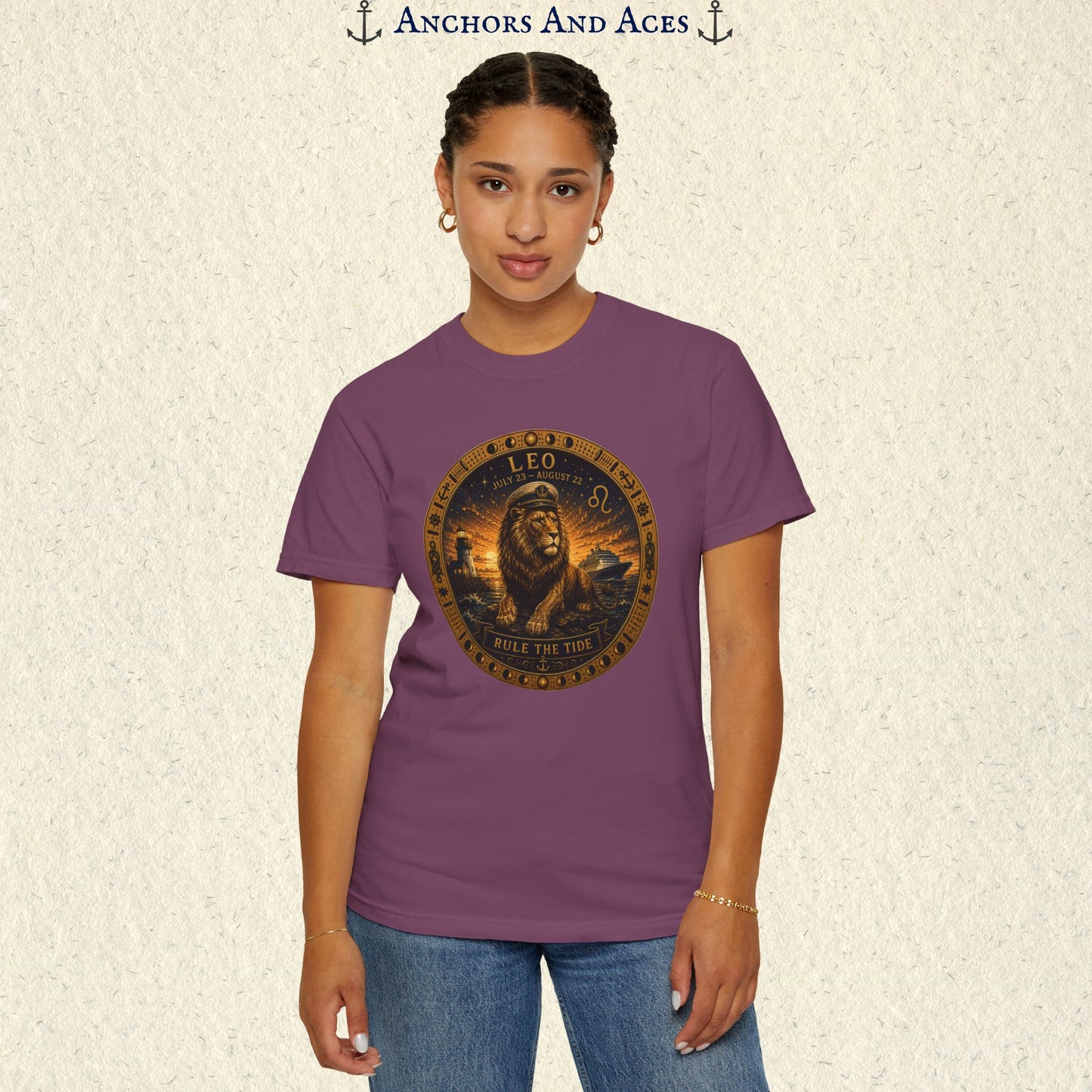 Celestial Seas Zodiac Tee | Leo - Rule the Tide