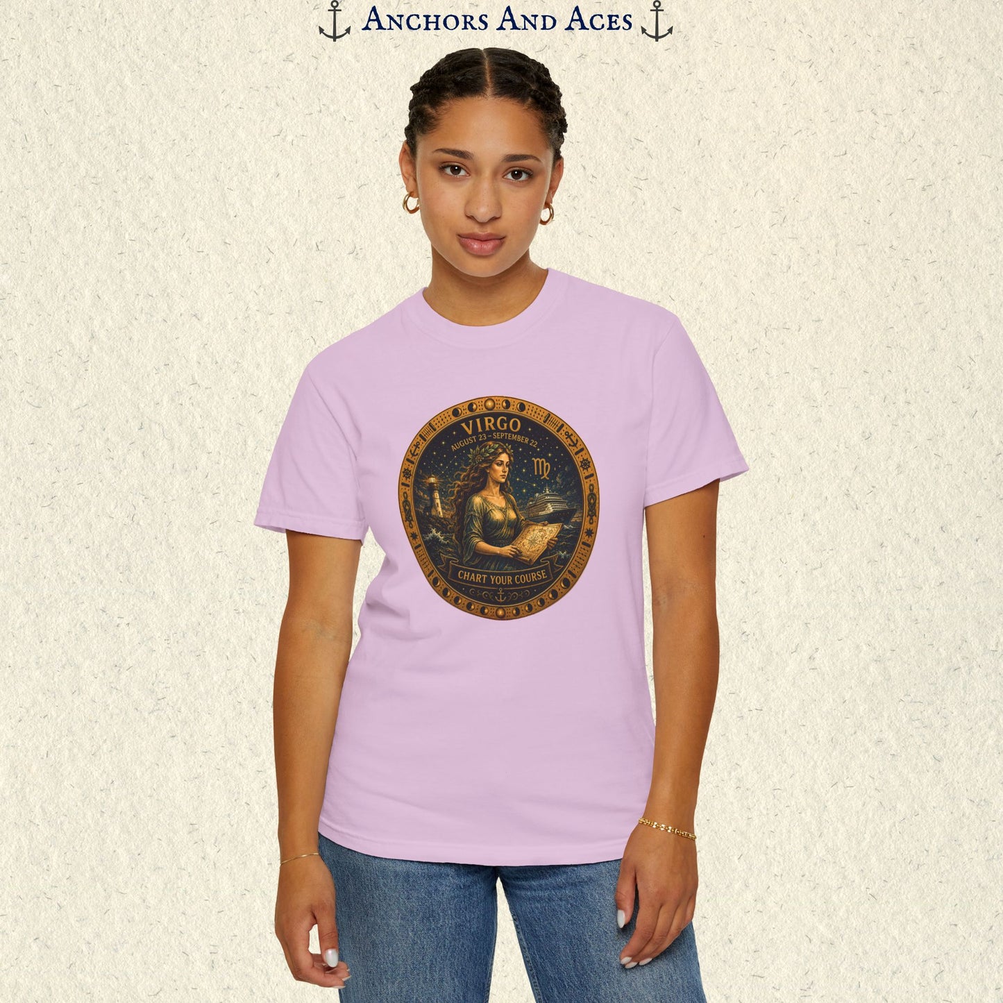 Celestial Seas Zodiac Tee | Virgo – Chart Your Course