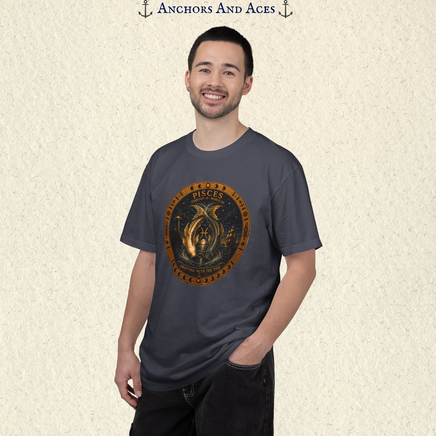 Celestial Seas Zodiac Tee | Pisces - Drifting With The Tide
