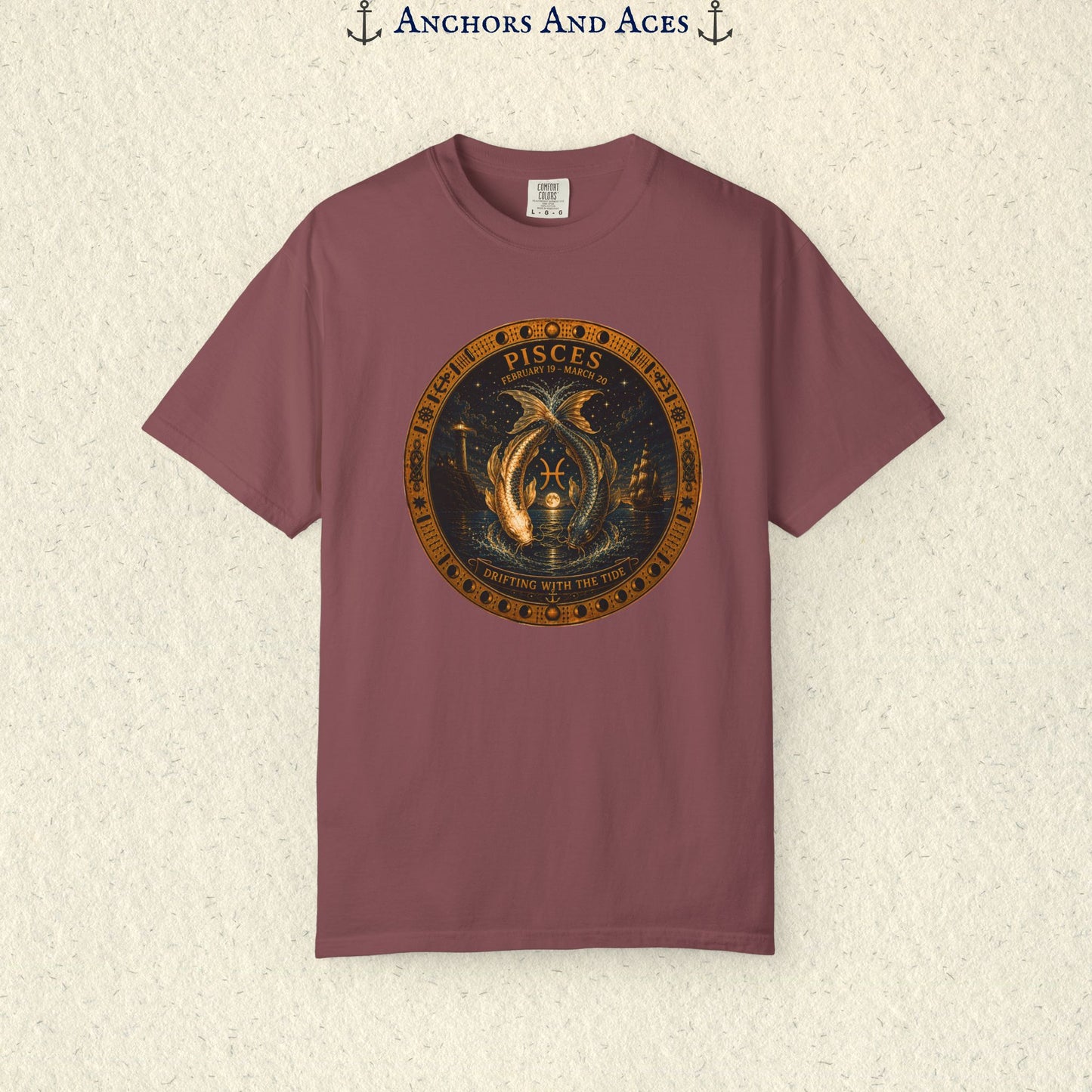 Celestial Seas Zodiac Tee | Pisces - Drifting With The Tide