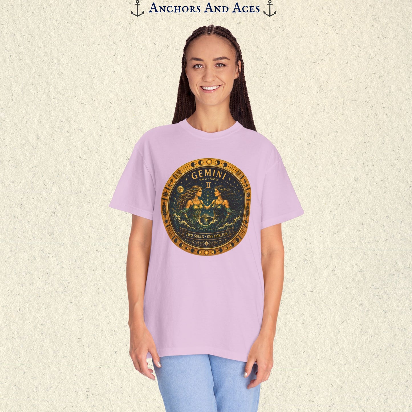 Celestial Seas Zodiac Tee | Gemini - Two Souls • One Horizon