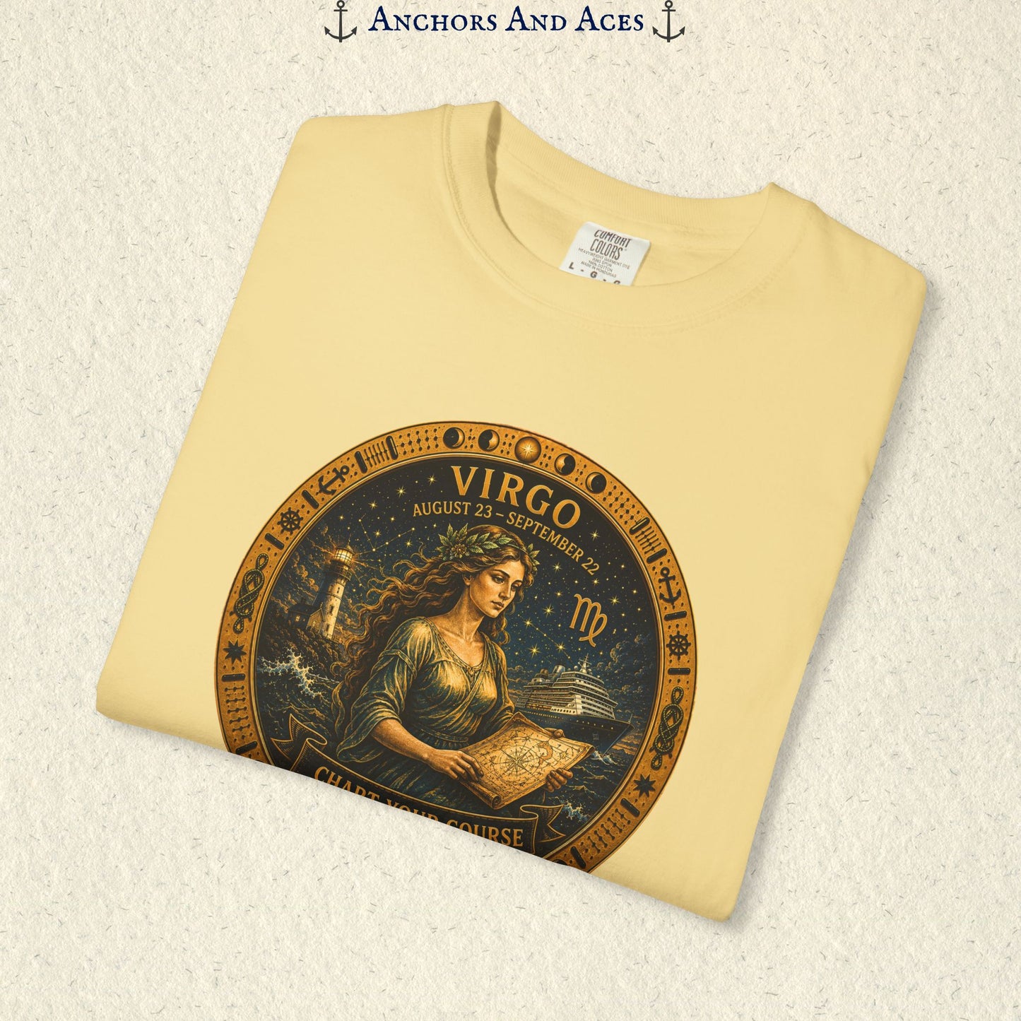 Celestial Seas Zodiac Tee | Virgo – Chart Your Course