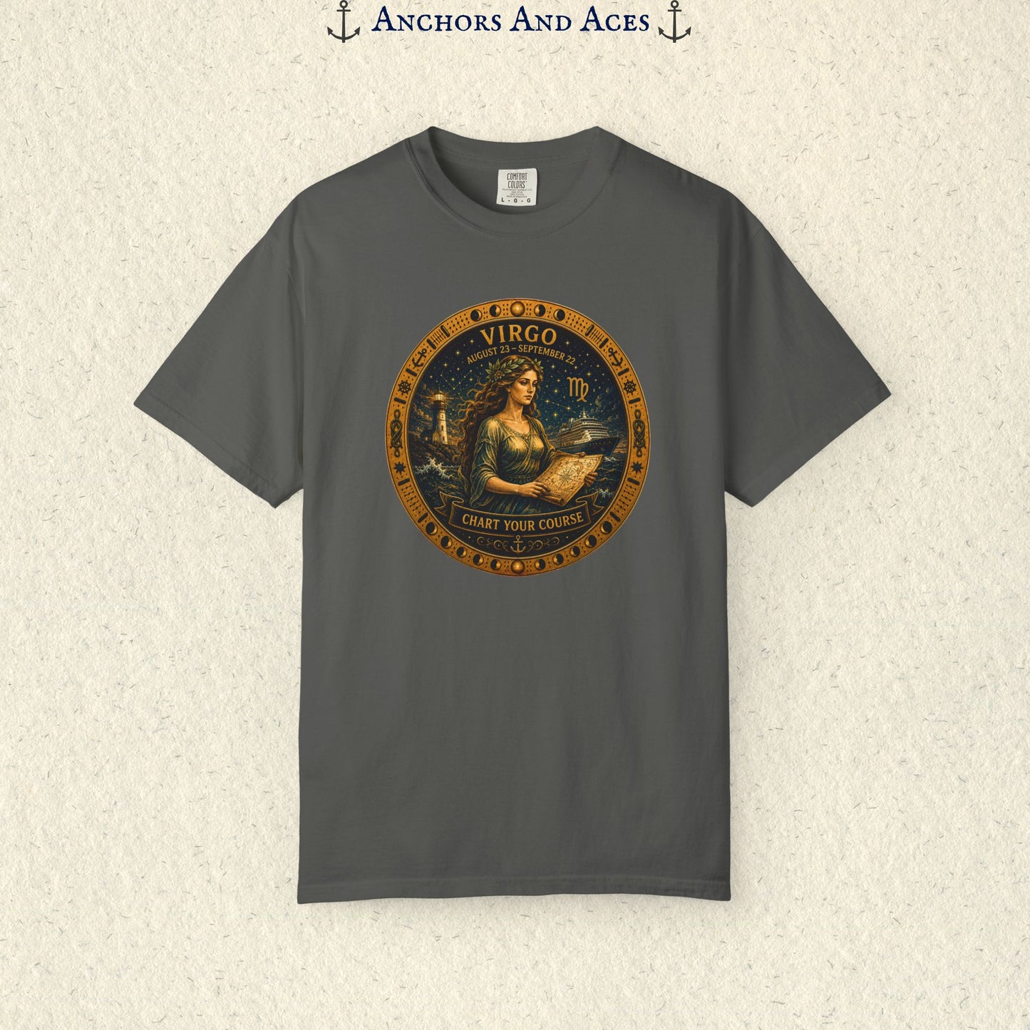 Celestial Seas Zodiac Tee | Virgo – Chart Your Course