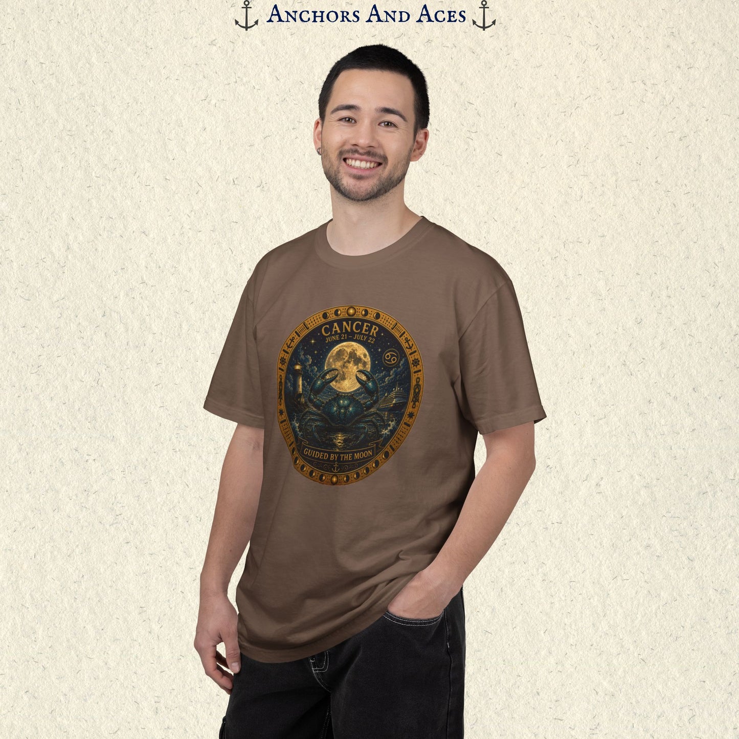 Celestial Seas Zodiac Tee | Cancer - Guided by the Moon