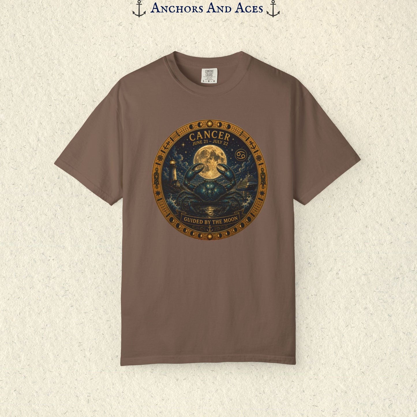 Celestial Seas Zodiac Tee | Cancer - Guided by the Moon