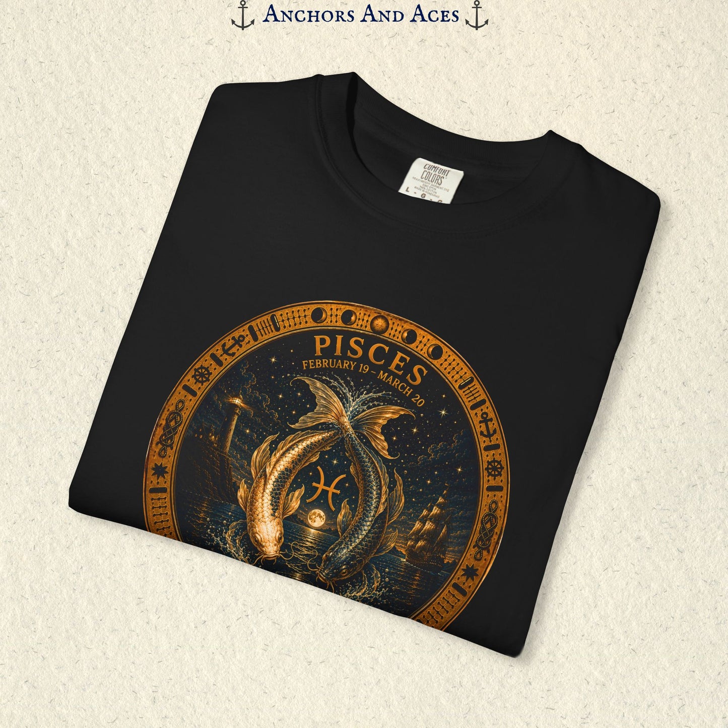 Celestial Seas Zodiac Tee | Pisces - Drifting With The Tide