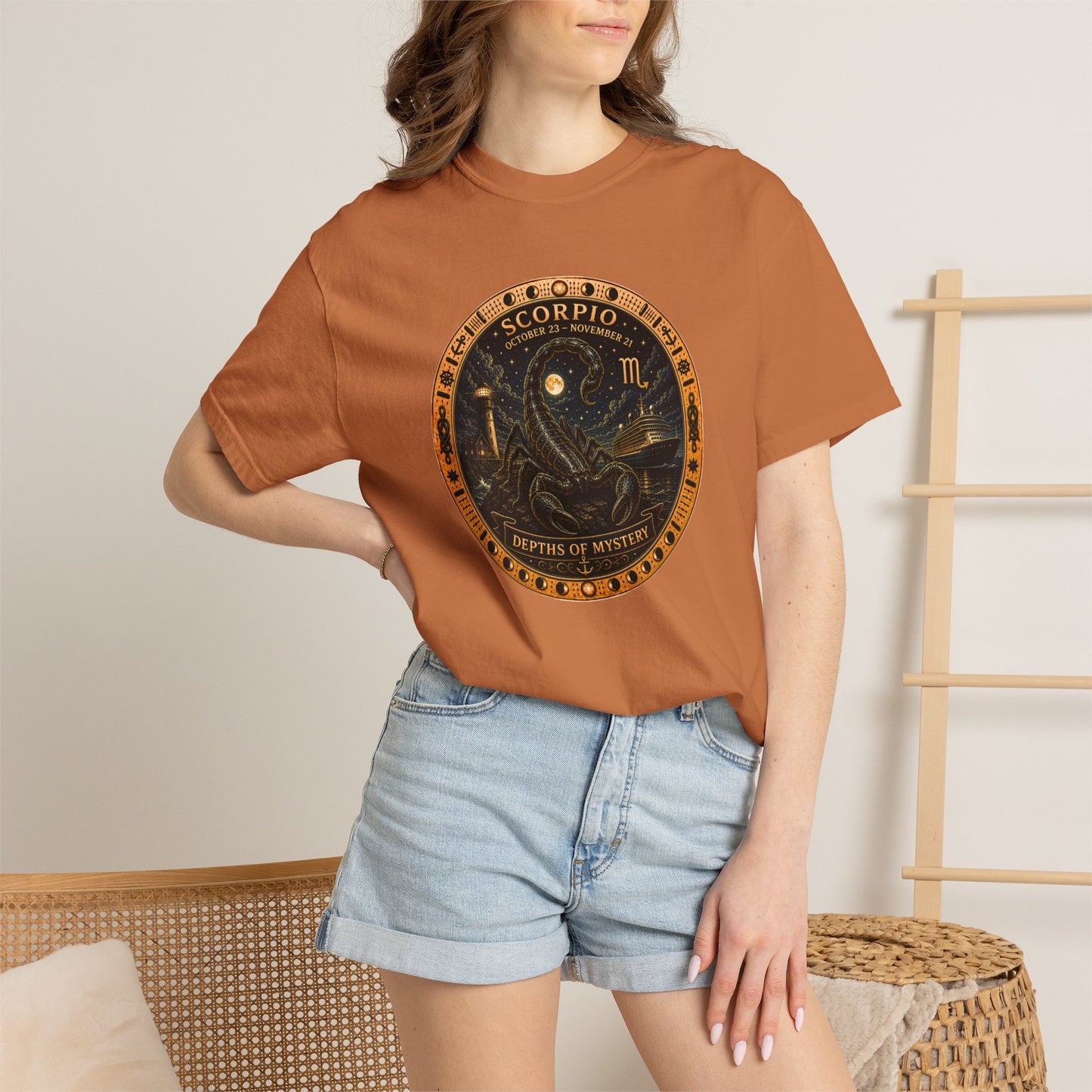 Celestial Seas Zodiac Tee | Scorpio – Depths of Mystery