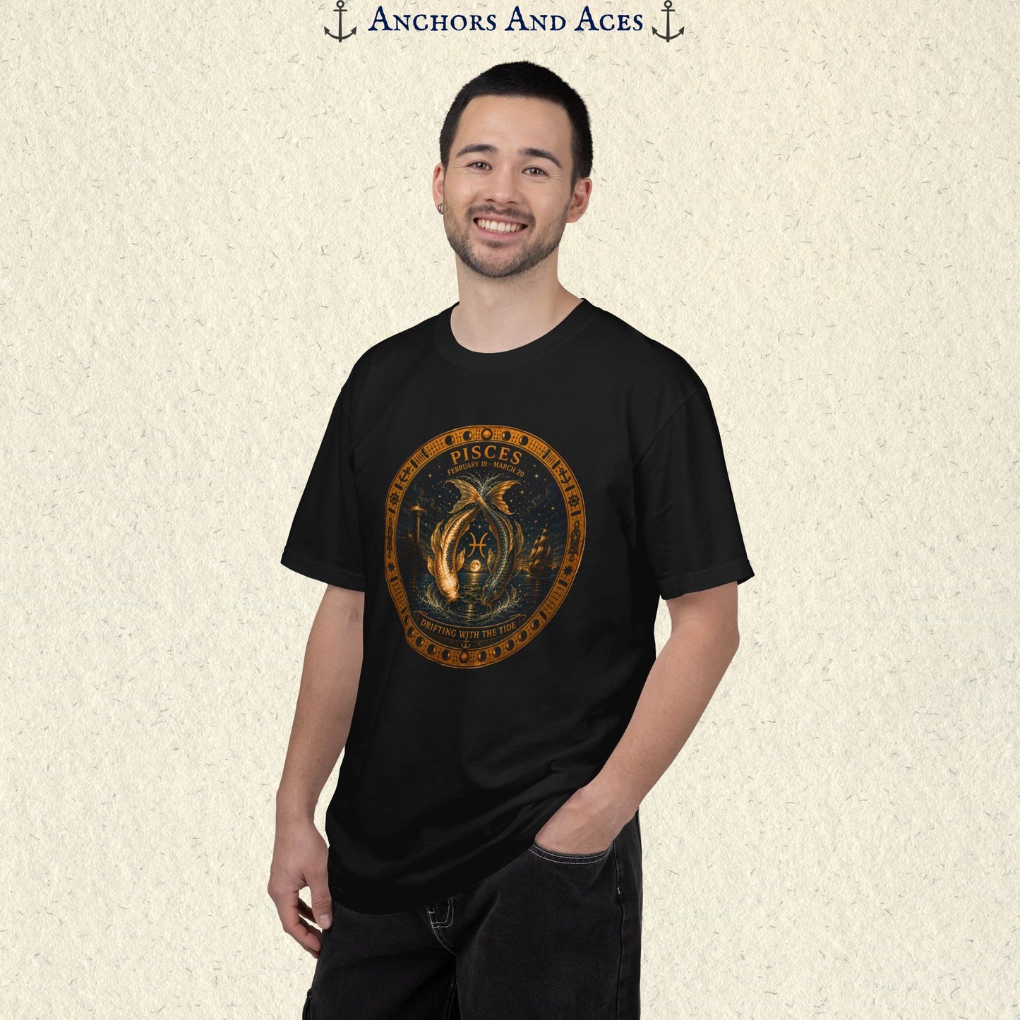 Celestial Seas Zodiac Tee | Pisces - Drifting With The Tide