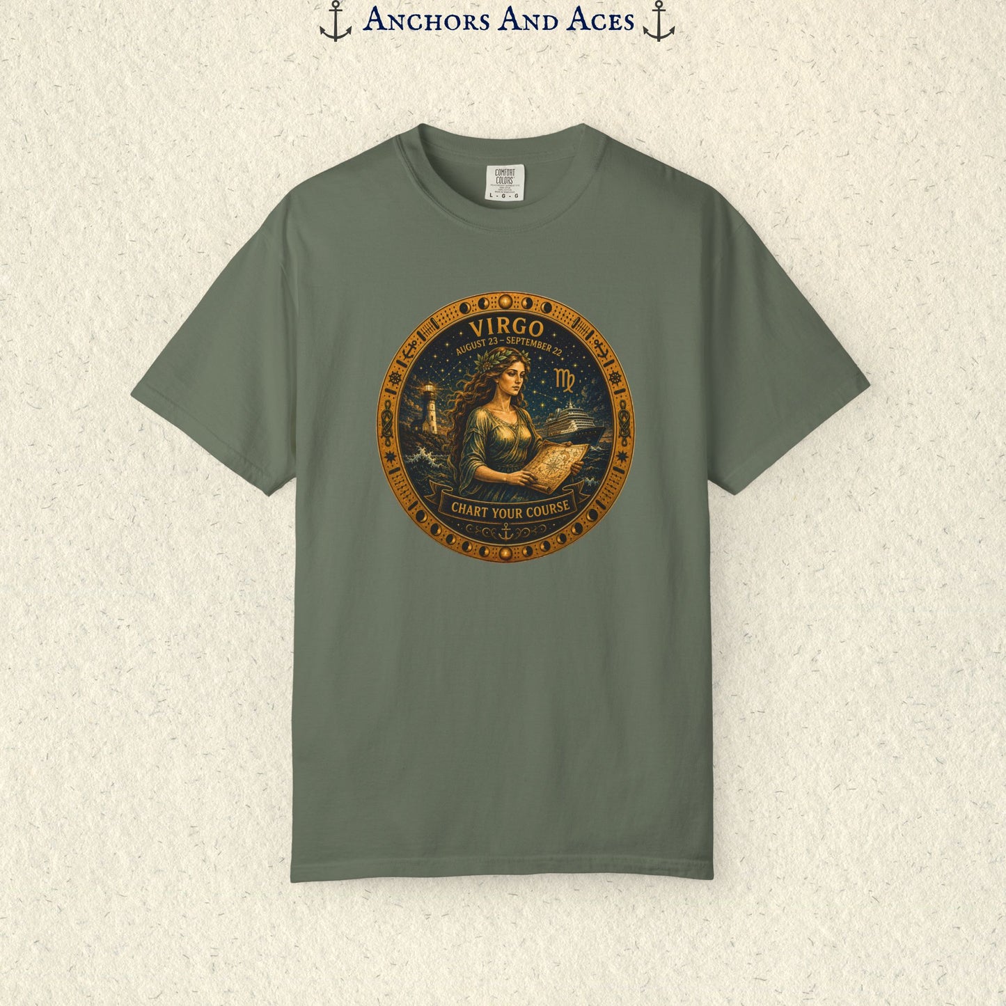 Celestial Seas Zodiac Tee | Virgo – Chart Your Course
