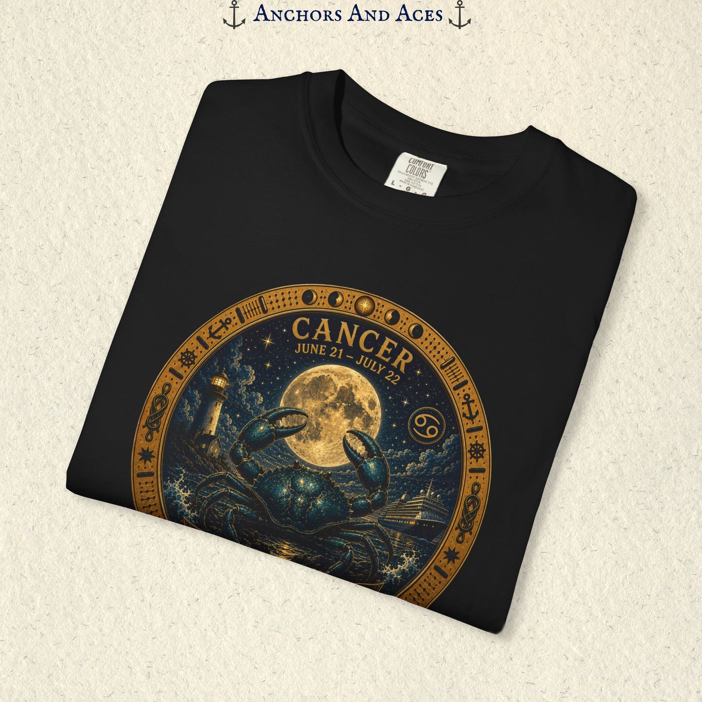 Celestial Seas Zodiac Tee | Cancer - Guided by the Moon