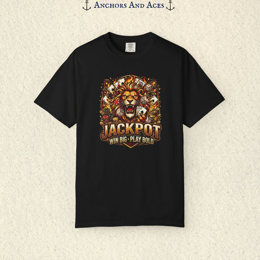 Jackpot Lion Graphic T-shirt