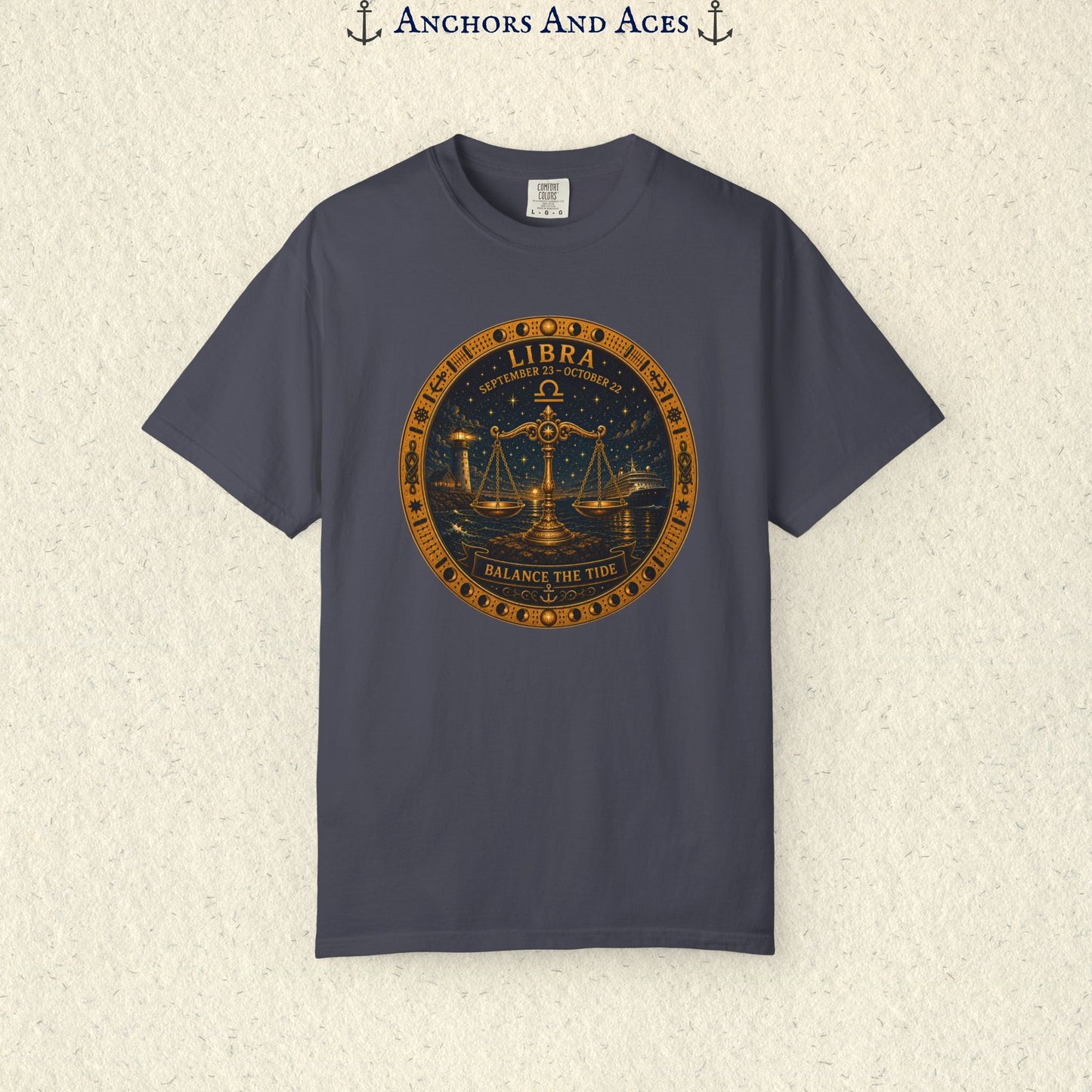 Celestial Seas Zodiac Tee | Libra – Balance The Tide