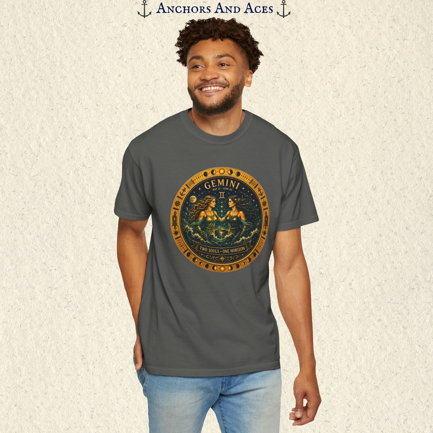 Celestial Seas Zodiac Tee | Gemini - Two Souls • One Horizon