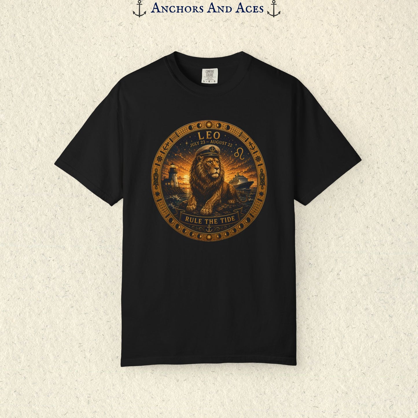 Celestial Seas Zodiac Tee | Leo - Rule the Tide