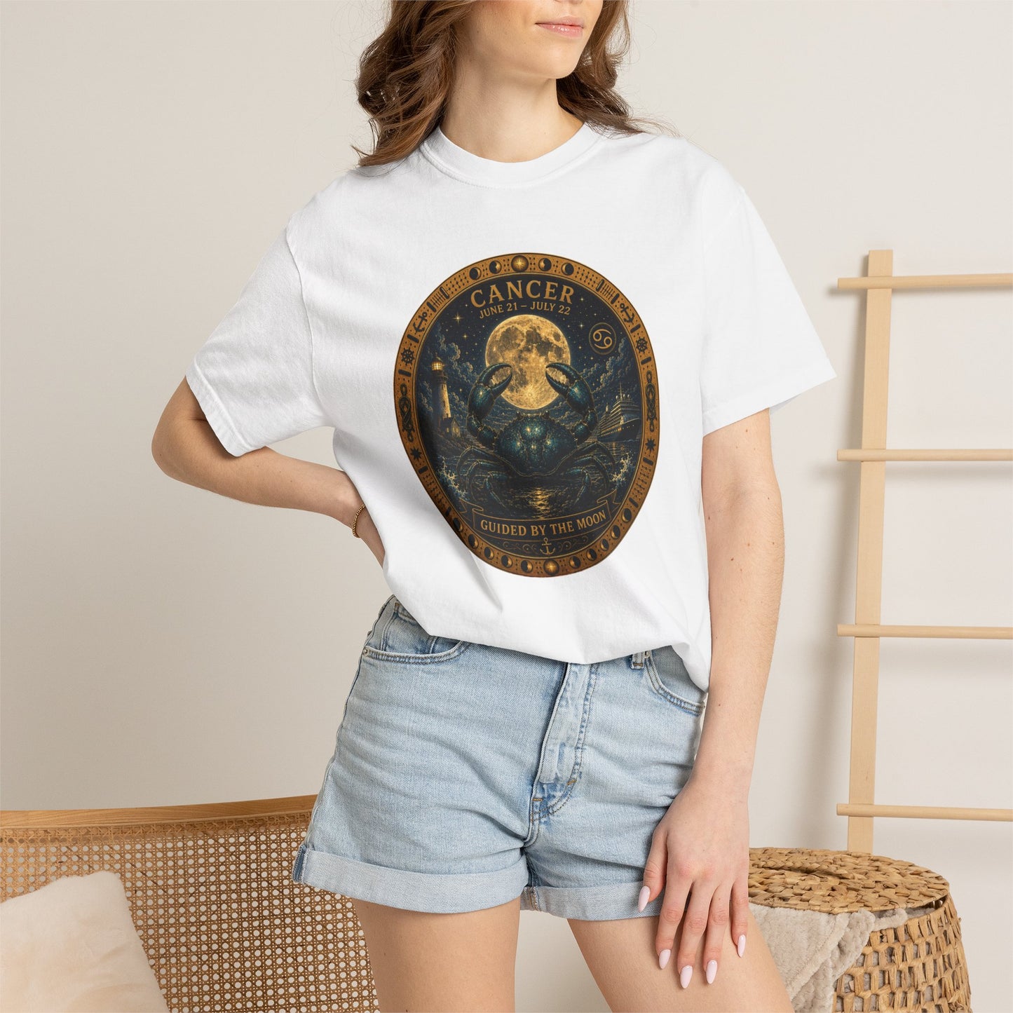 Celestial Seas Zodiac Tee | Cancer - Guided by the Moon