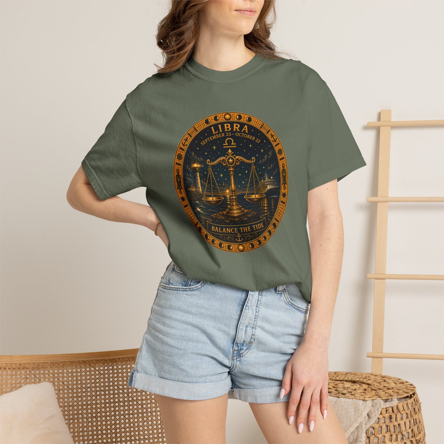 Celestial Seas Zodiac Tee | Libra – Balance The Tide