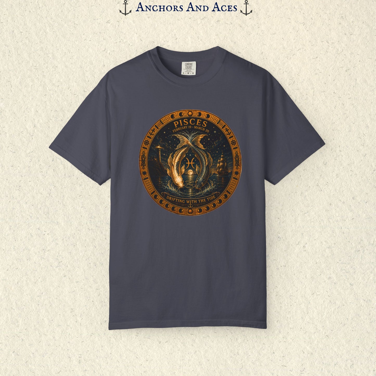 Celestial Seas Zodiac Tee | Pisces - Drifting With The Tide