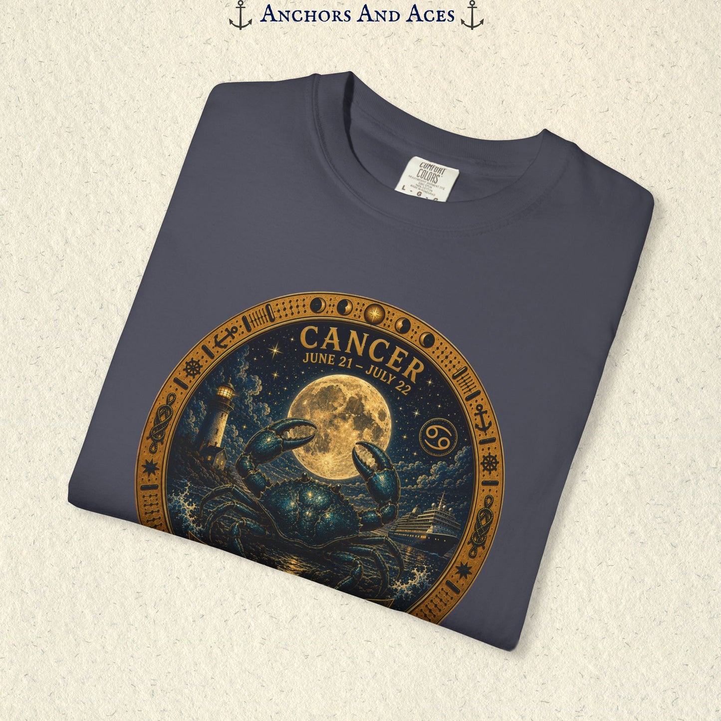 Celestial Seas Zodiac Tee | Cancer - Guided by the Moon