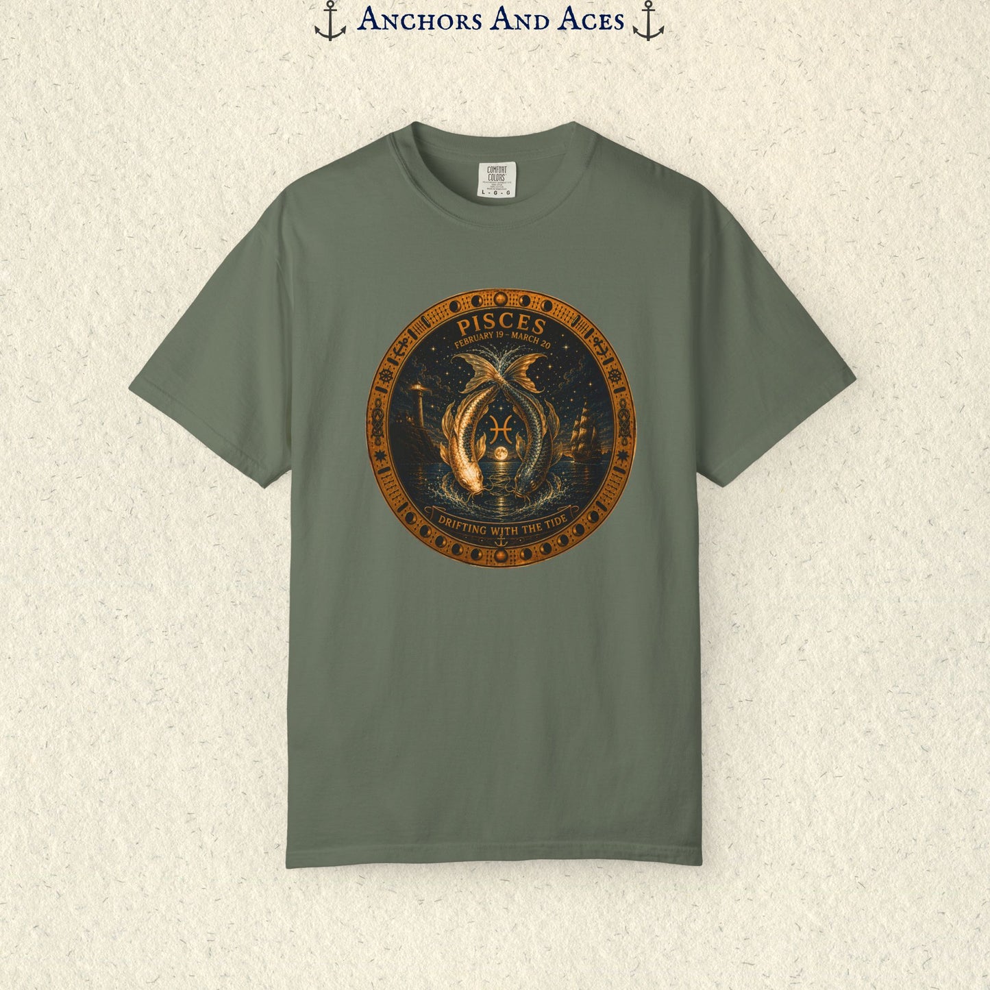 Celestial Seas Zodiac Tee | Pisces - Drifting With The Tide
