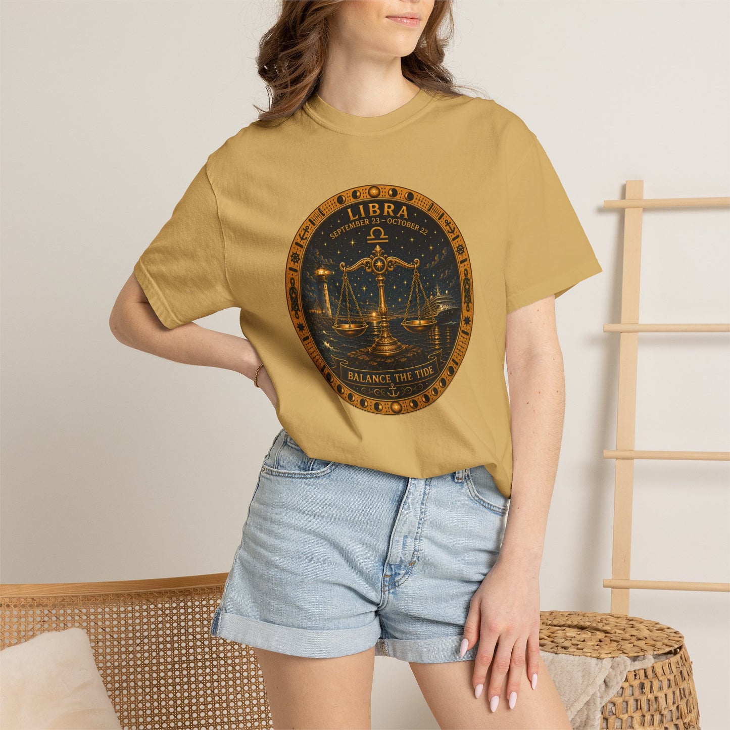 Celestial Seas Zodiac Tee | Libra – Balance The Tide