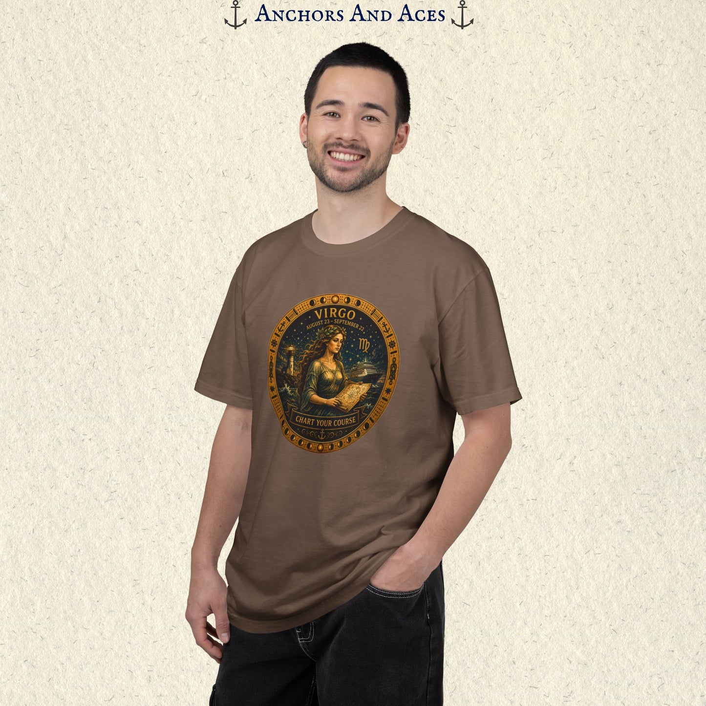 Celestial Seas Zodiac Tee | Virgo – Chart Your Course