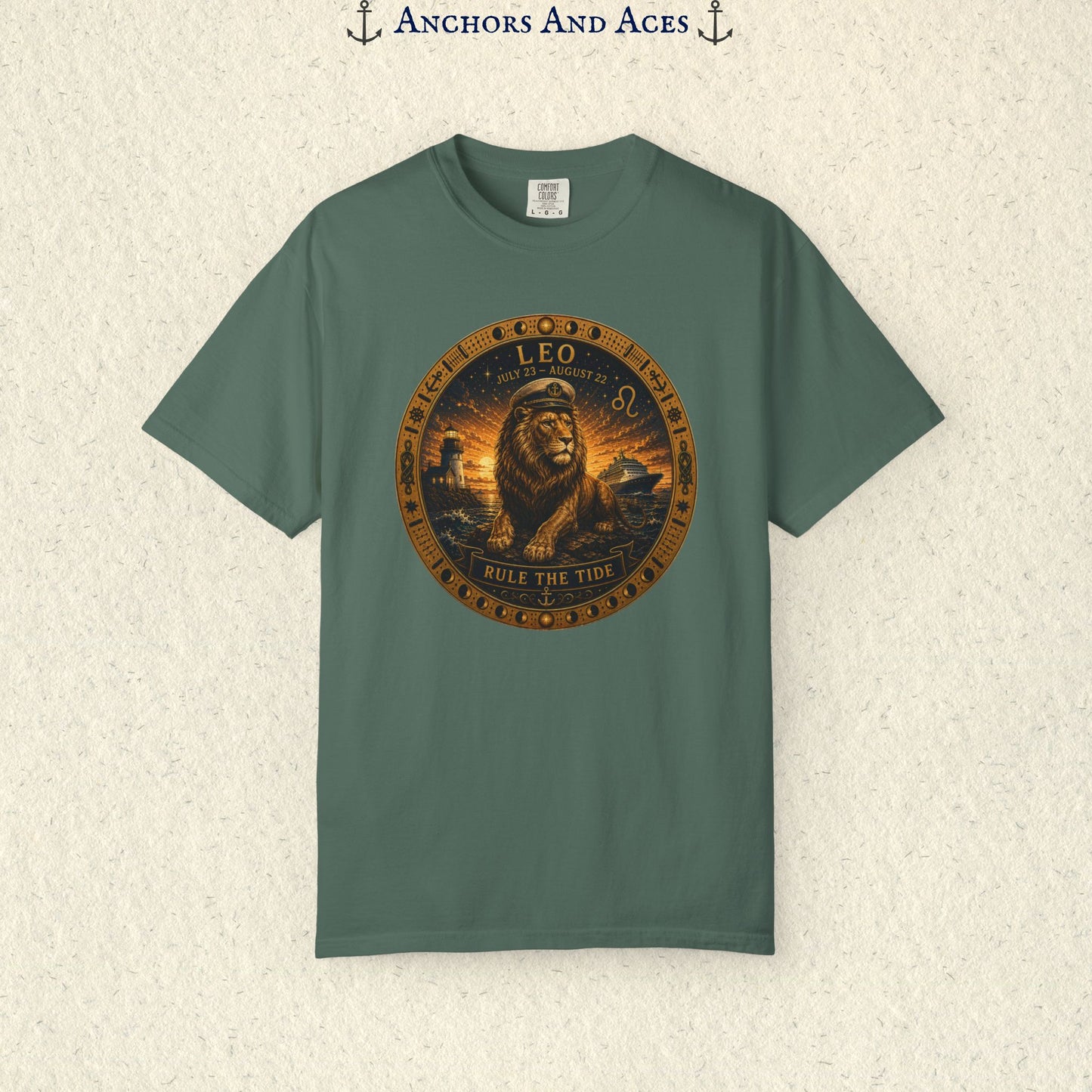 Celestial Seas Zodiac Tee | Leo - Rule the Tide