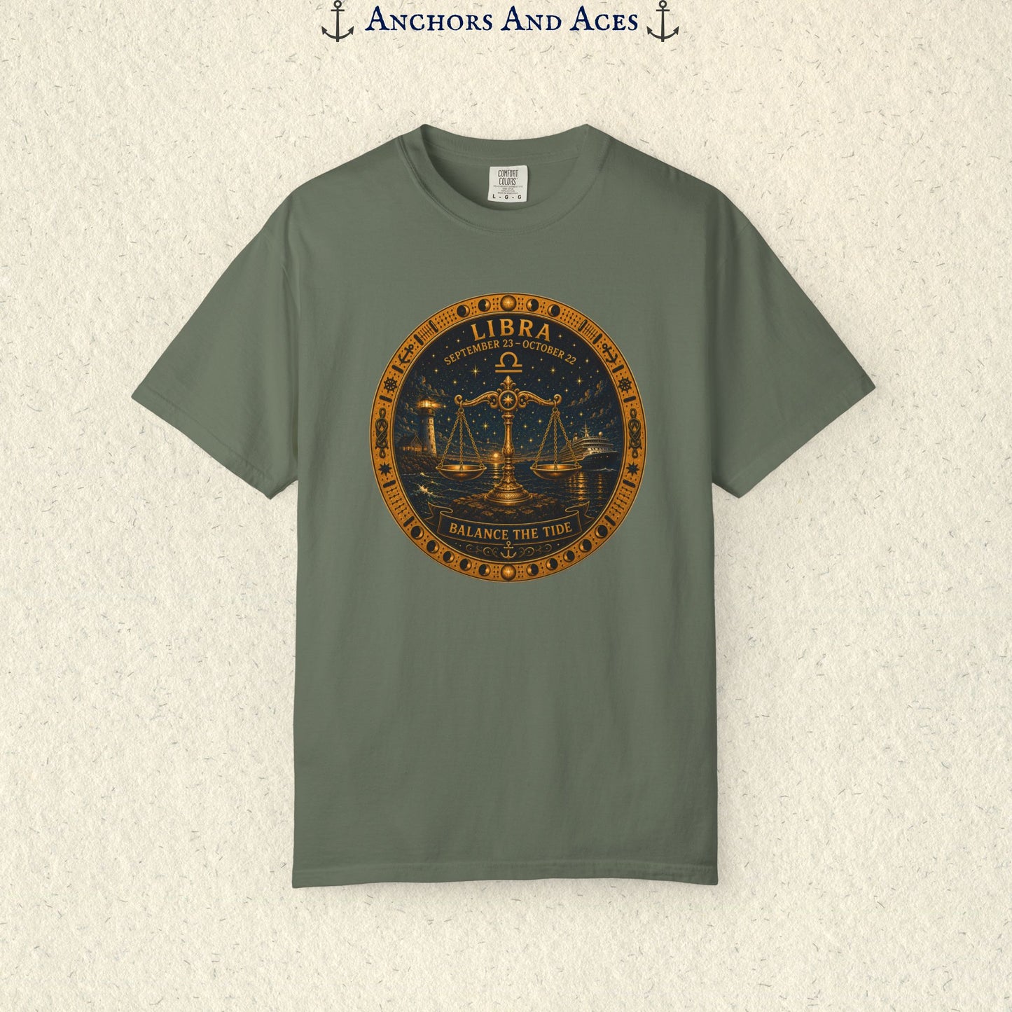 Celestial Seas Zodiac Tee | Libra – Balance The Tide