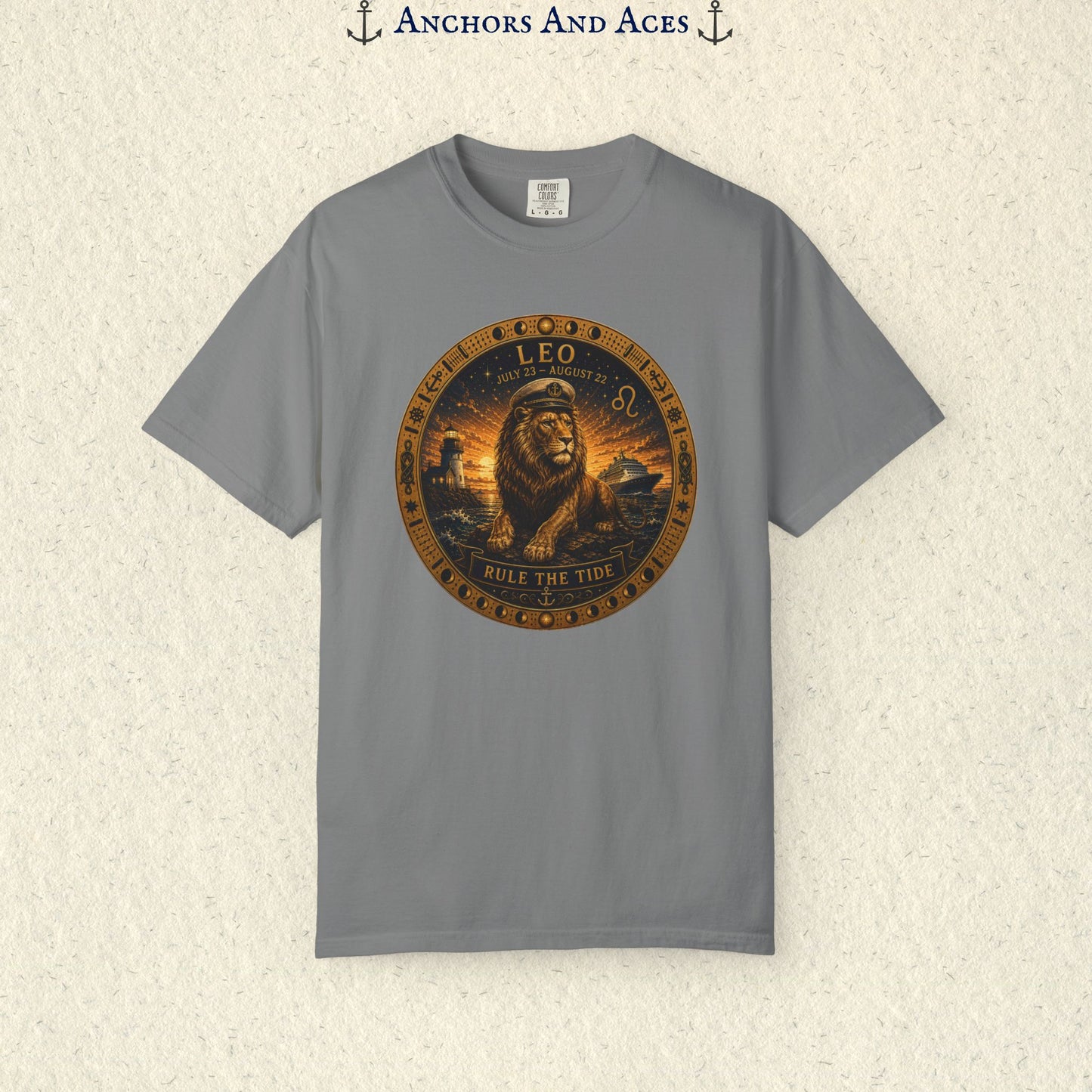 Celestial Seas Zodiac Tee | Leo - Rule the Tide