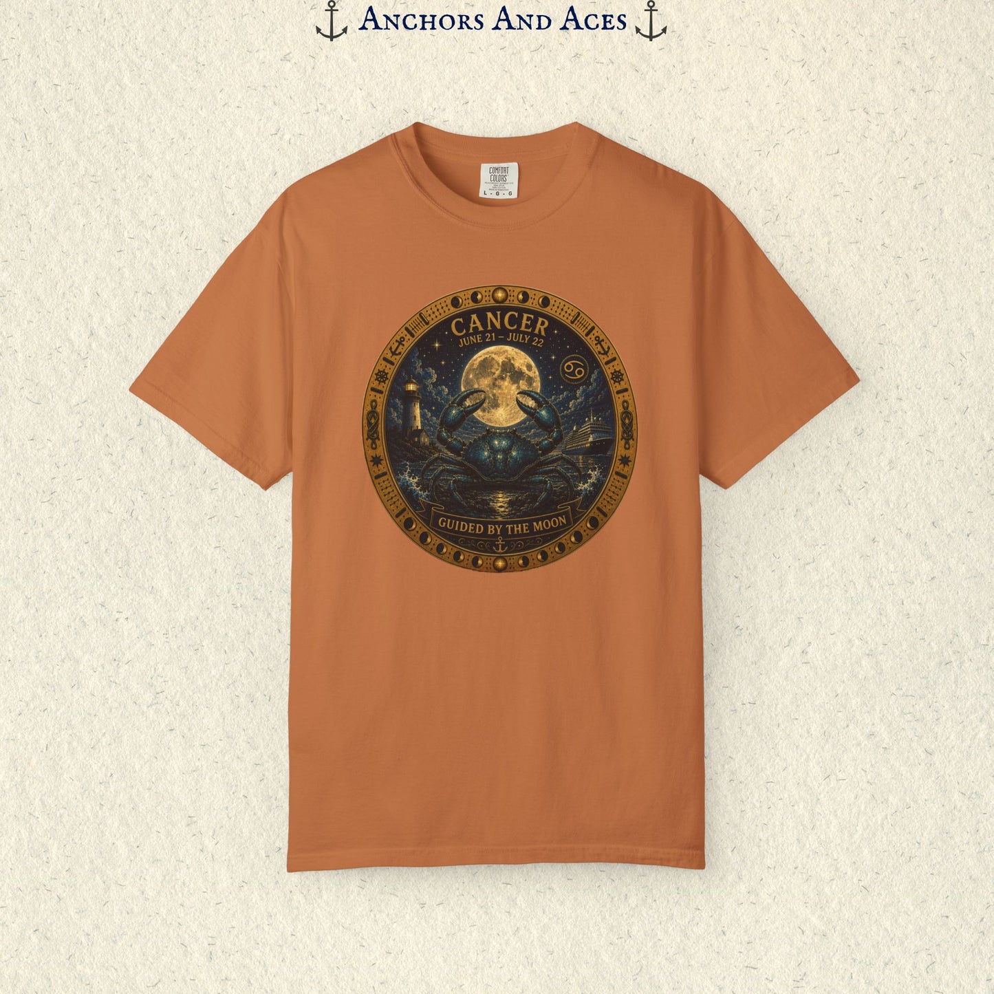 Celestial Seas Zodiac Tee | Cancer - Guided by the Moon