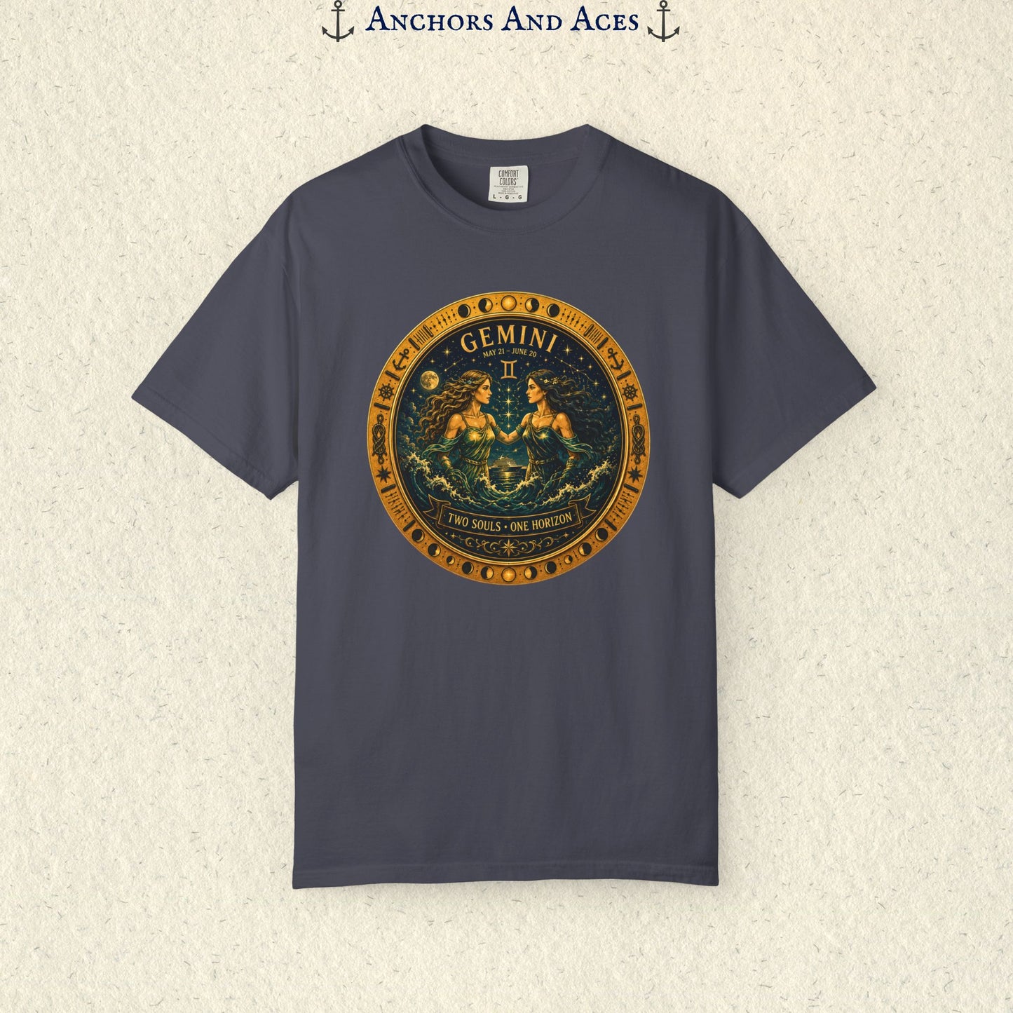 Celestial Seas Zodiac Tee | Gemini - Two Souls • One Horizon