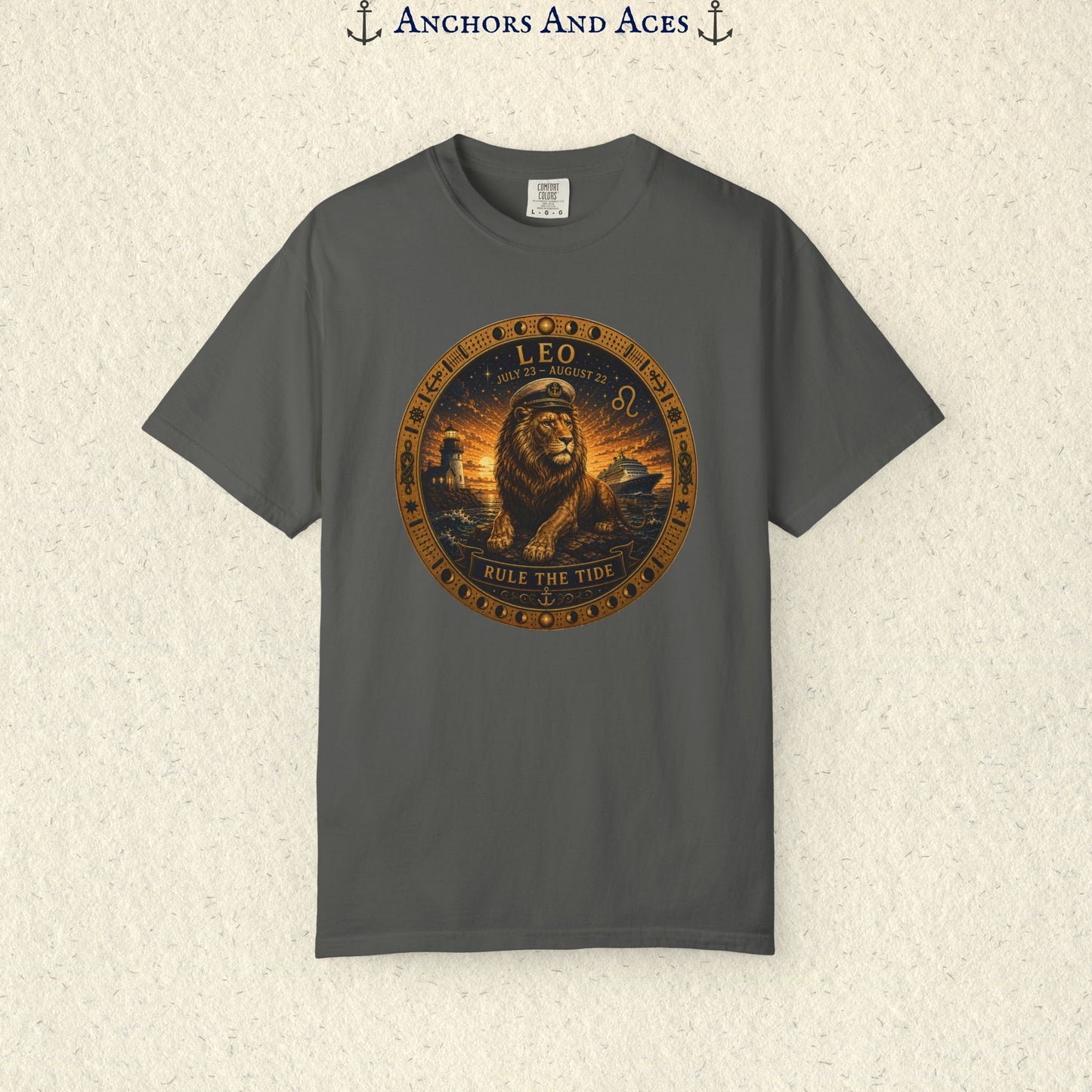 Celestial Seas Zodiac Tee | Leo - Rule the Tide