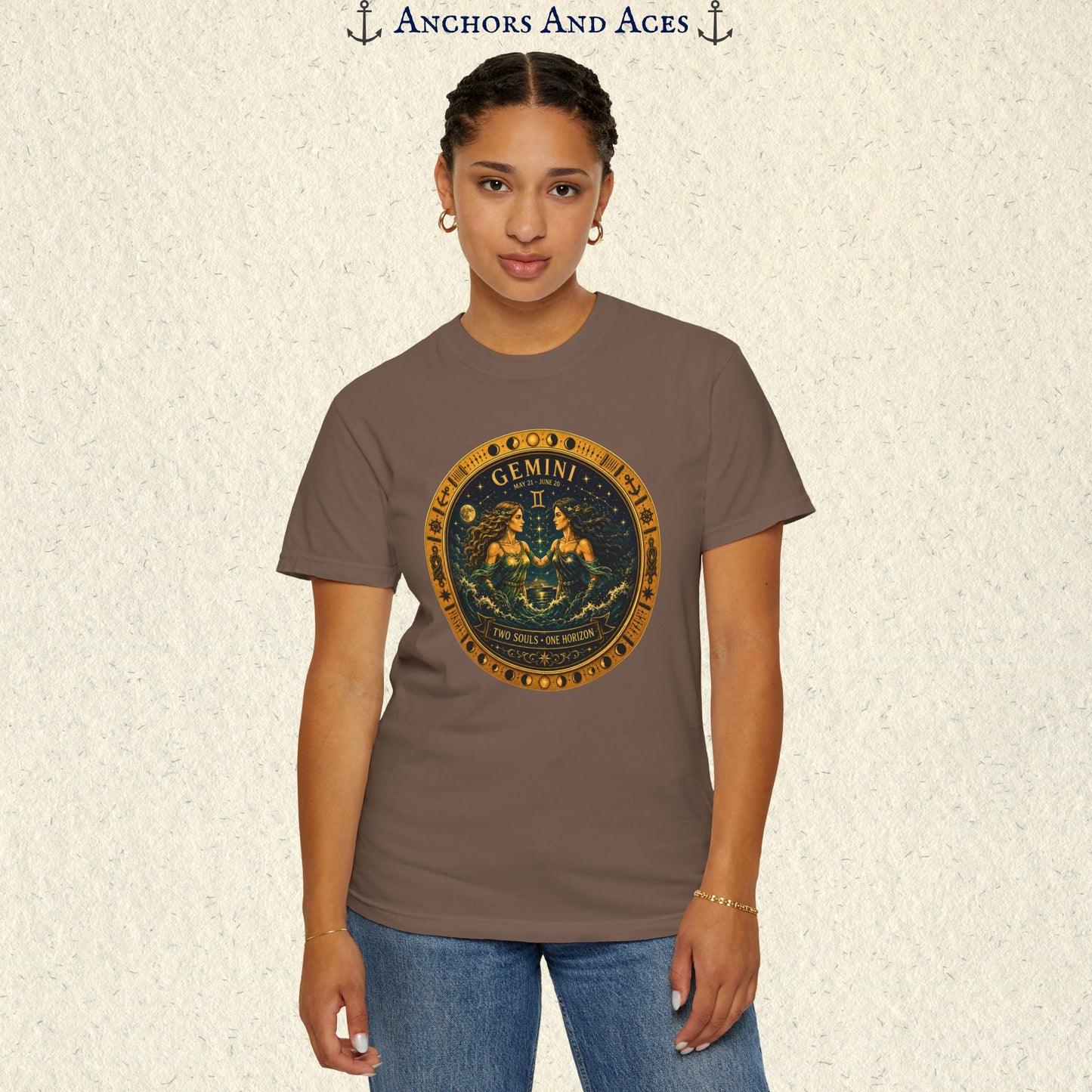 Celestial Seas Zodiac Tee | Gemini - Two Souls • One Horizon