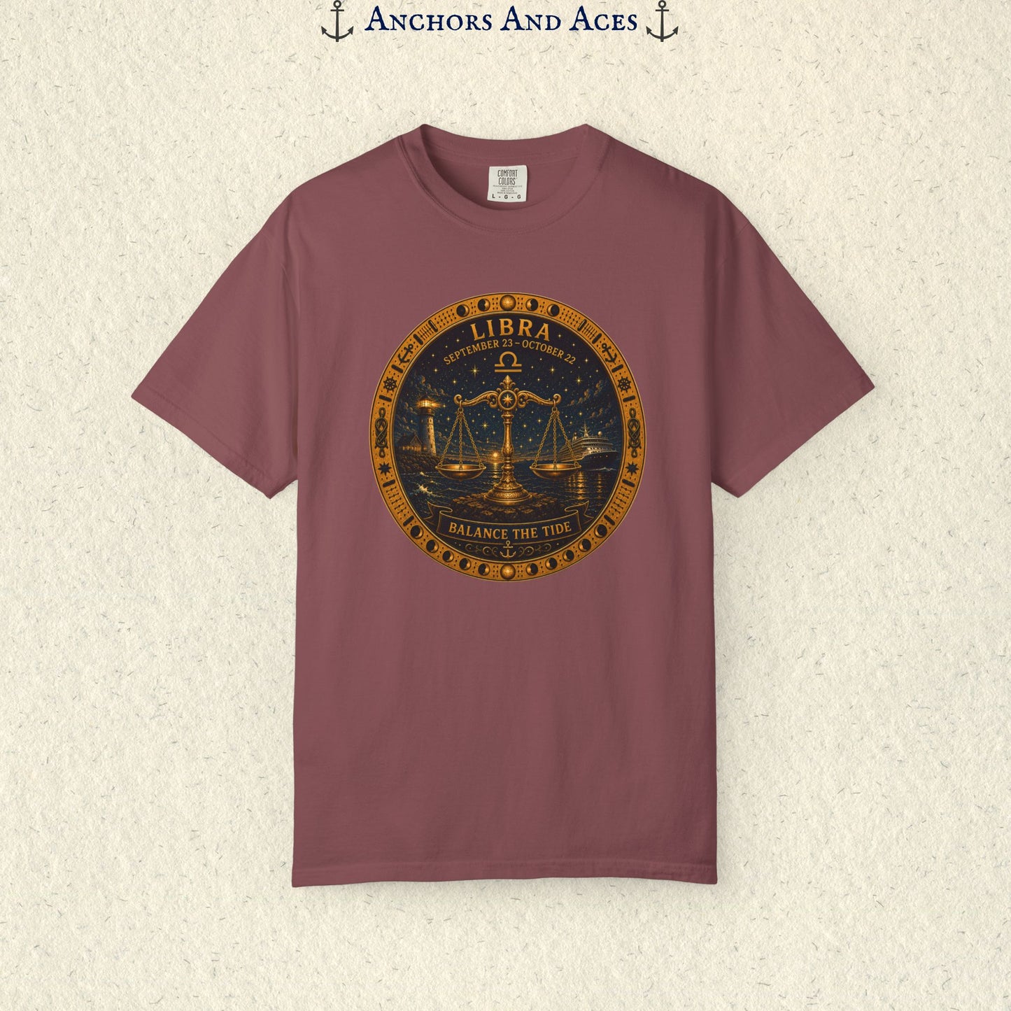 Celestial Seas Zodiac Tee | Libra – Balance The Tide