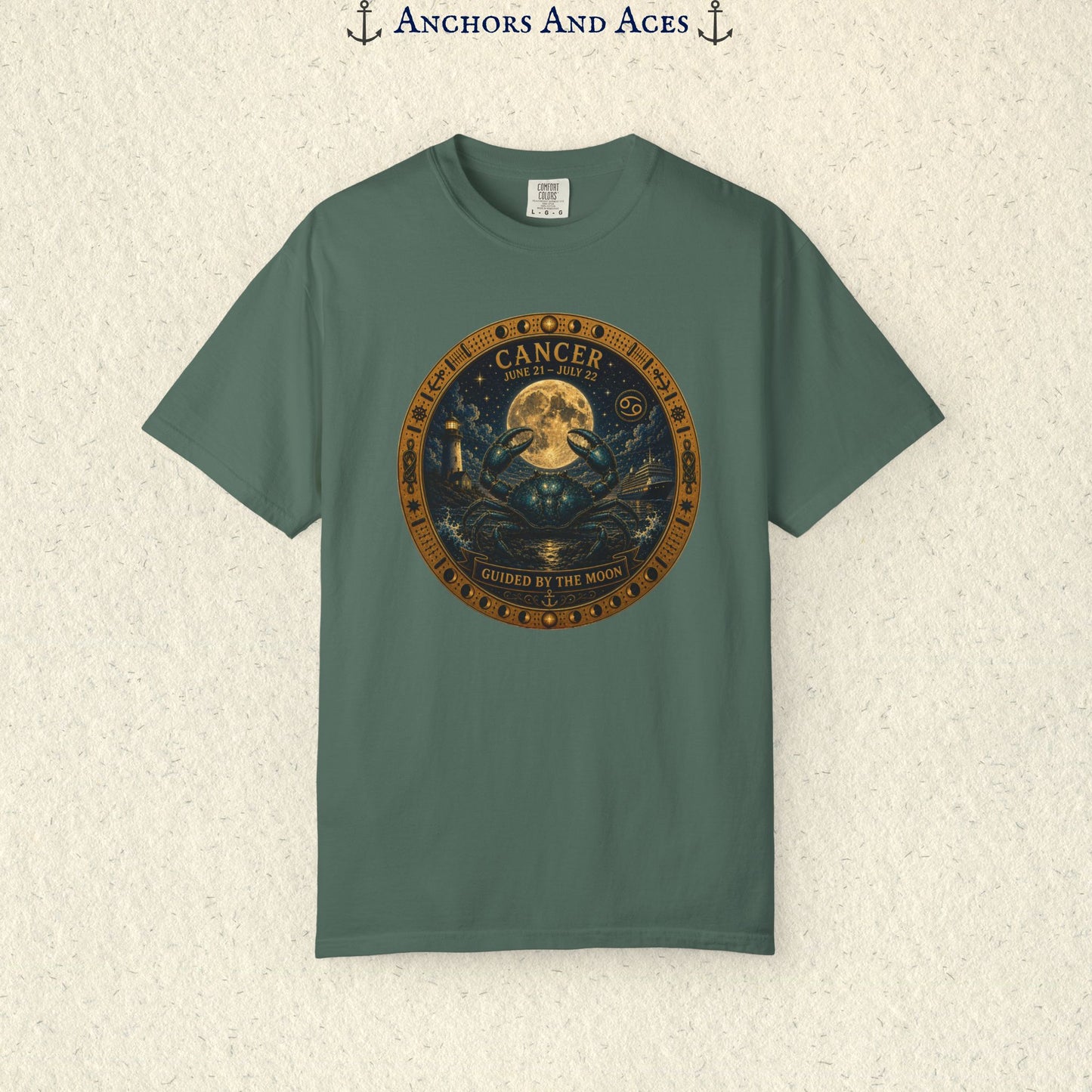 Celestial Seas Zodiac Tee | Cancer - Guided by the Moon