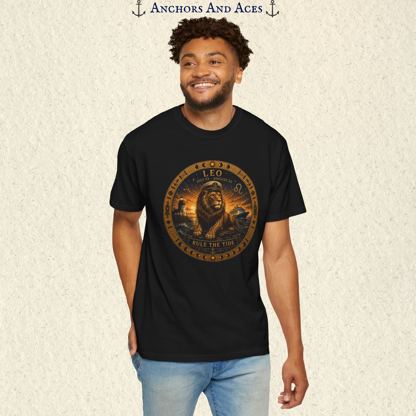 Celestial Seas Zodiac Tee | Leo - Rule the Tide