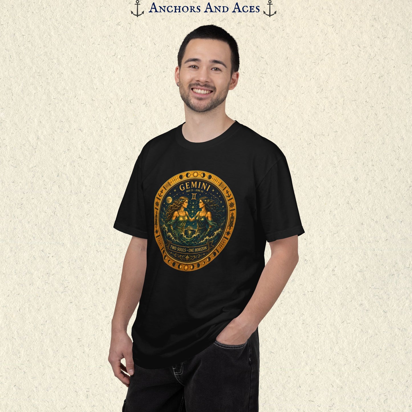 Celestial Seas Zodiac Tee | Gemini - Two Souls • One Horizon