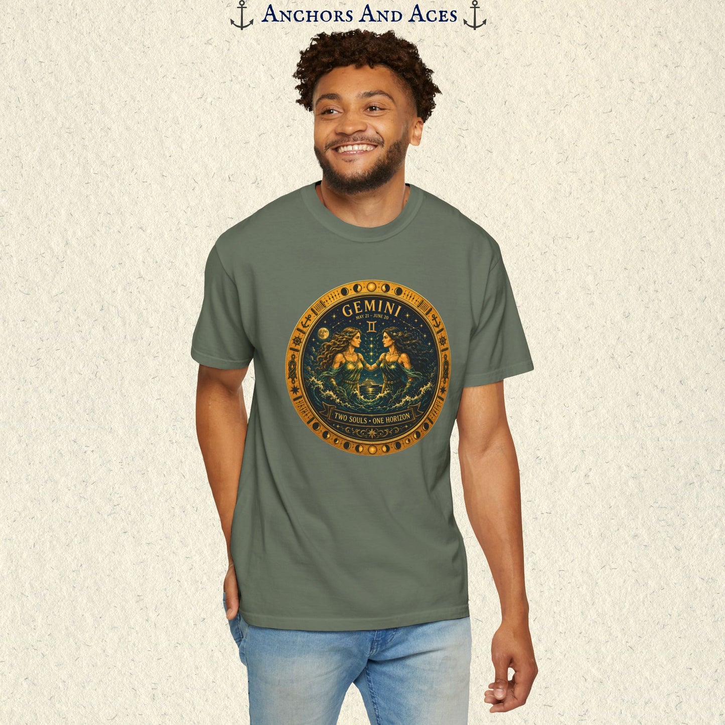 Celestial Seas Zodiac Tee | Gemini - Two Souls • One Horizon
