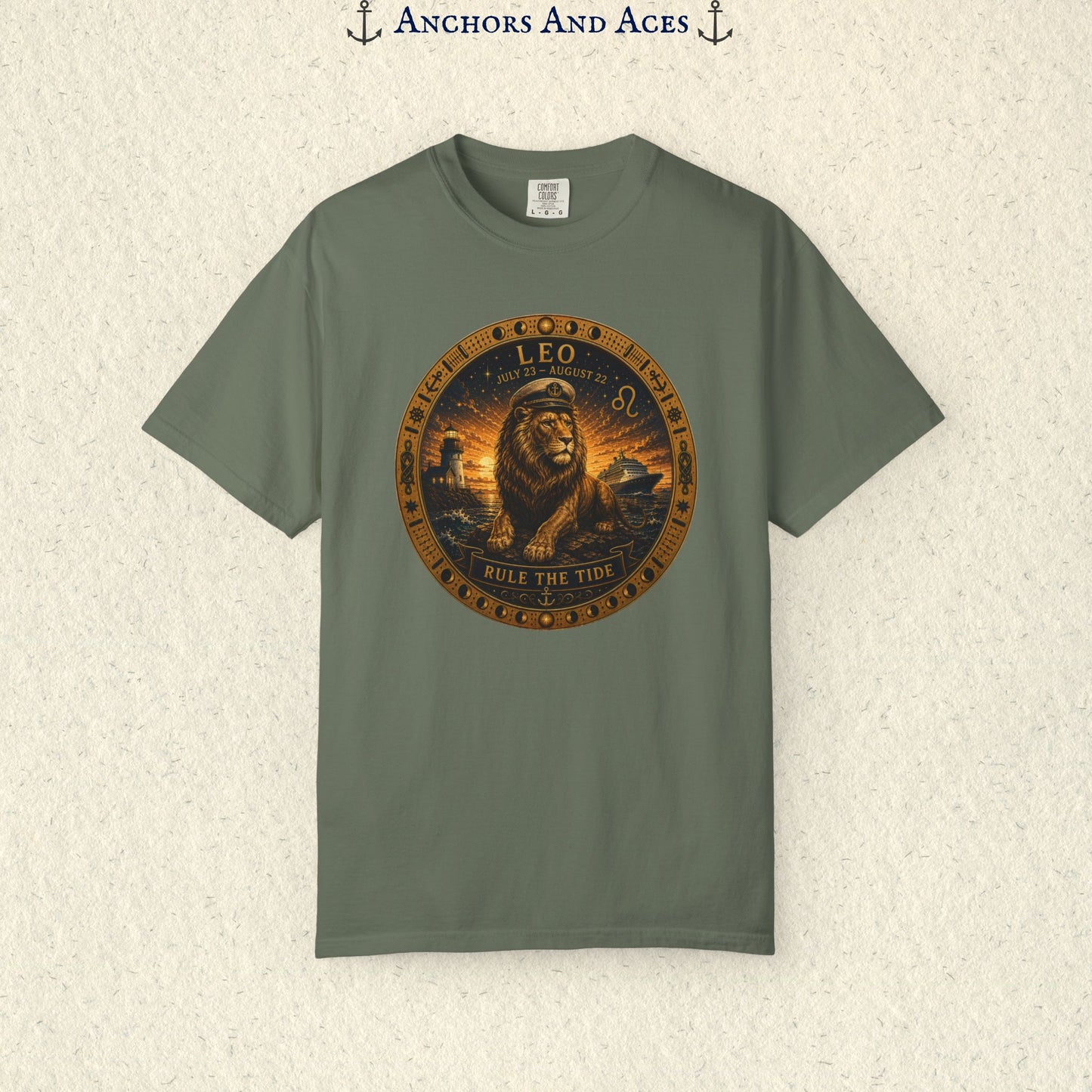 Celestial Seas Zodiac Tee | Leo - Rule the Tide