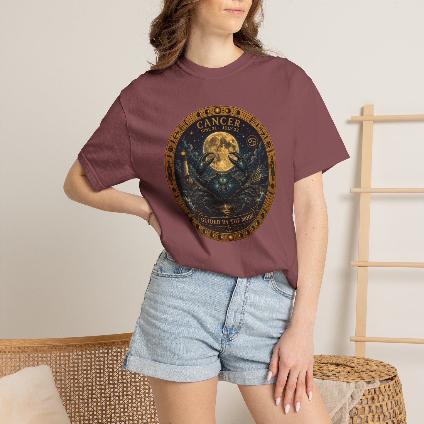 Celestial Seas Zodiac Tee | Cancer - Guided by the Moon