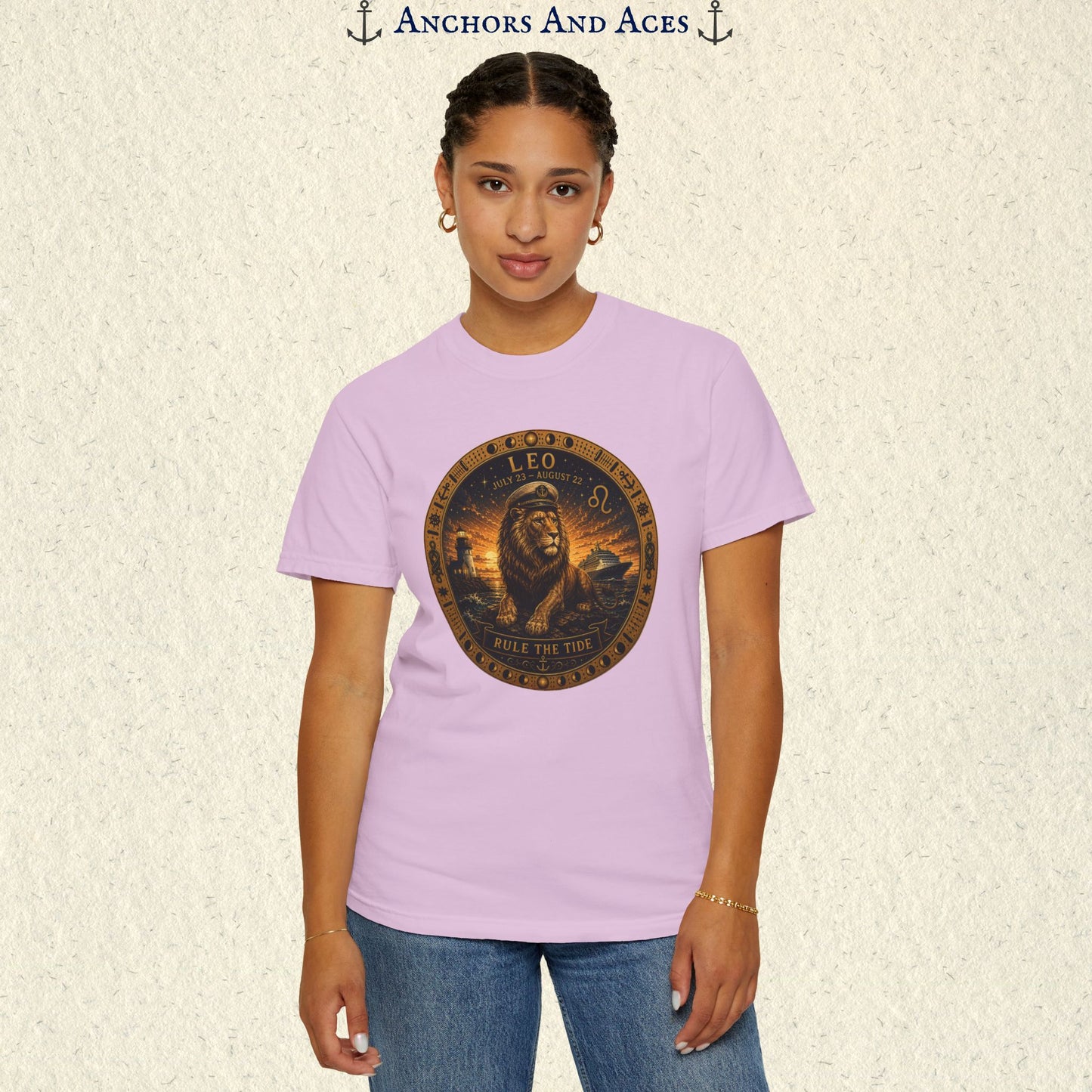 Celestial Seas Zodiac Tee | Leo - Rule the Tide
