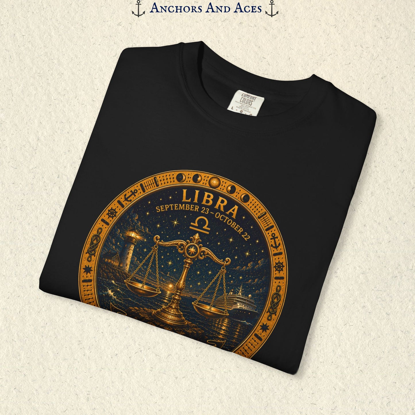 Celestial Seas Zodiac Tee | Libra – Balance The Tide