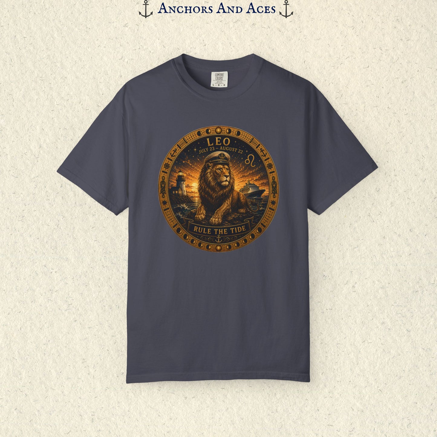 Celestial Seas Zodiac Tee | Leo - Rule the Tide