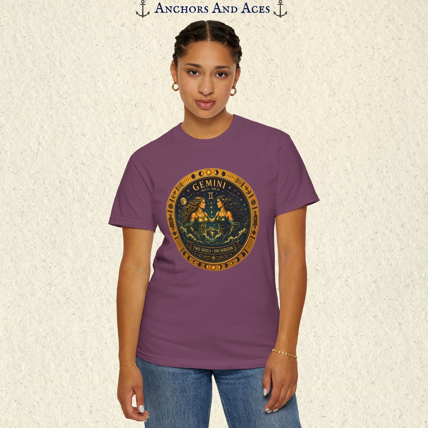 Celestial Seas Zodiac Tee | Gemini - Two Souls • One Horizon