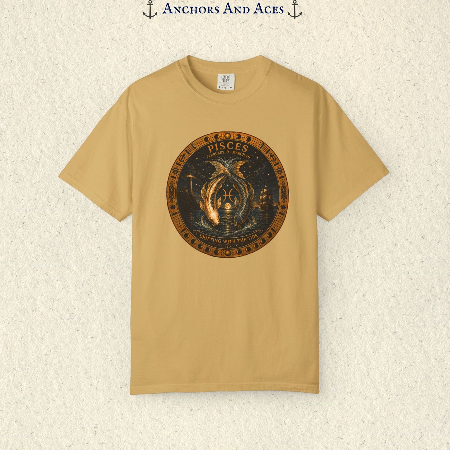 Celestial Seas Zodiac Tee | Pisces - Drifting With The Tide