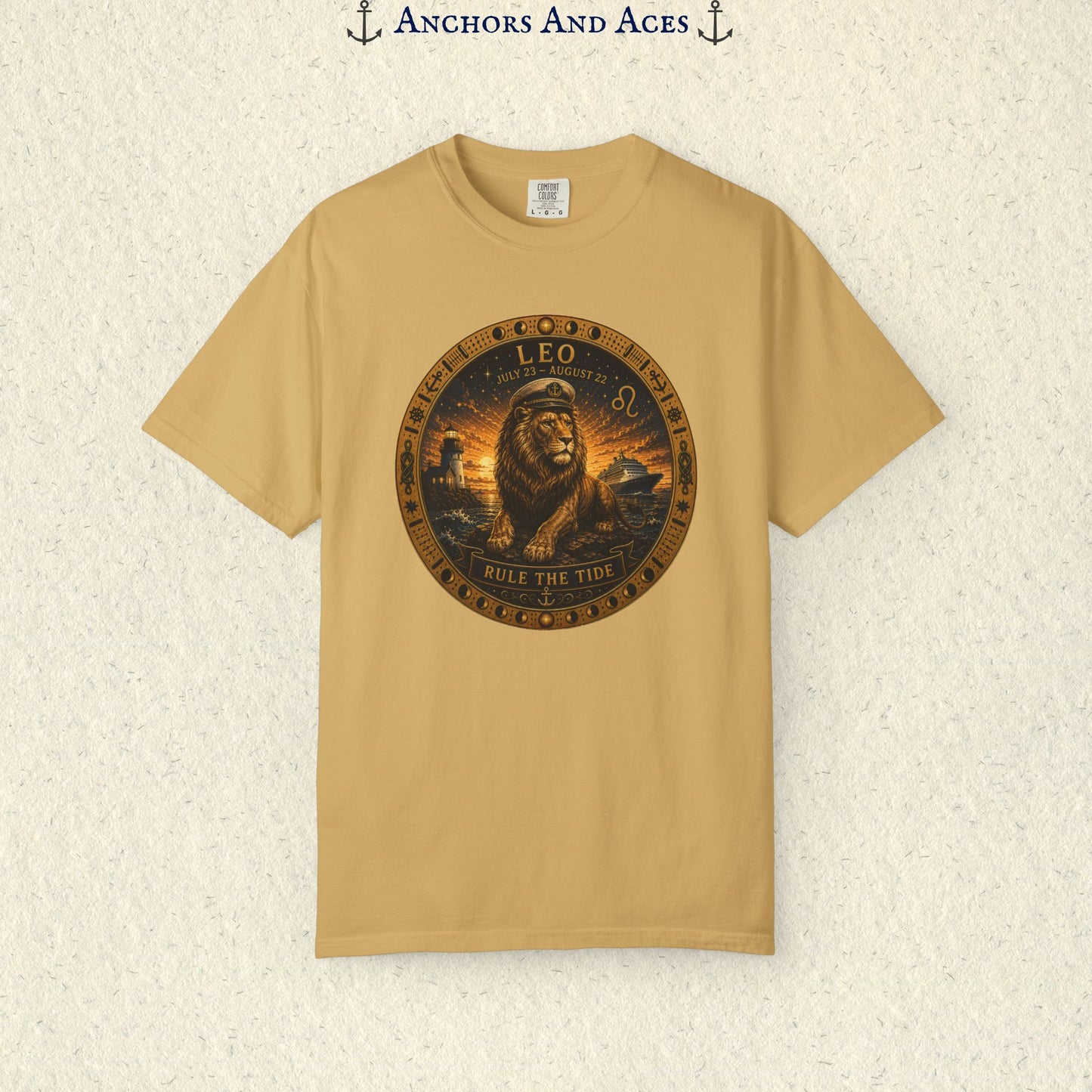 Celestial Seas Zodiac Tee | Leo - Rule the Tide