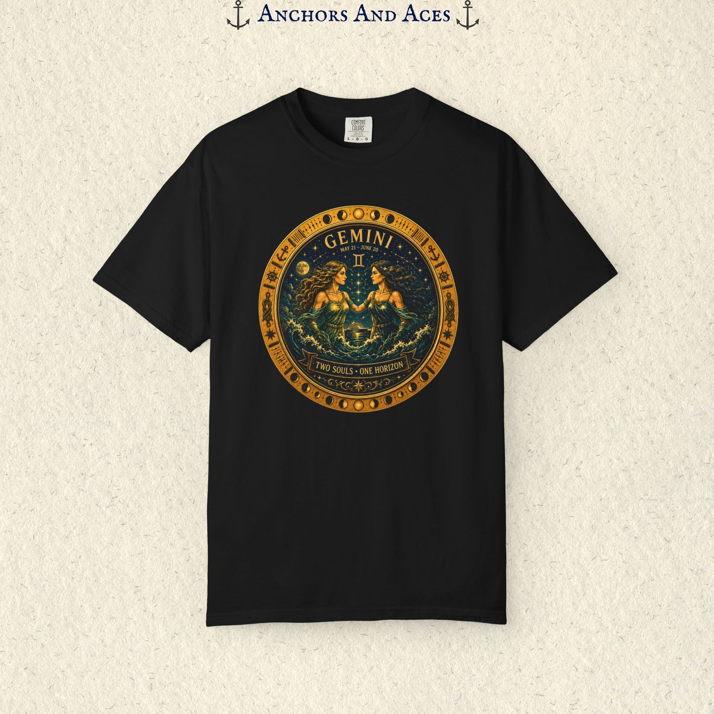 Celestial Seas Zodiac Tee | Gemini - Two Souls • One Horizon