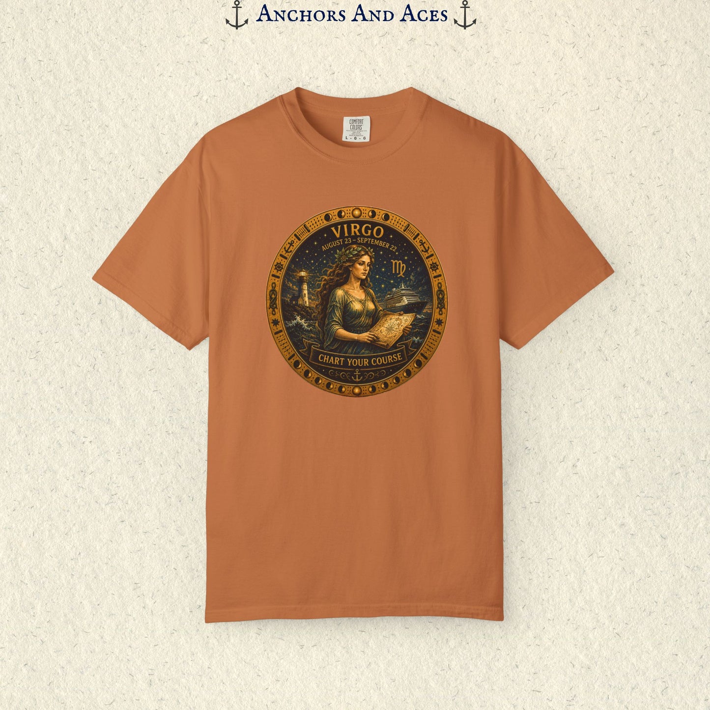 Celestial Seas Zodiac Tee | Virgo – Chart Your Course