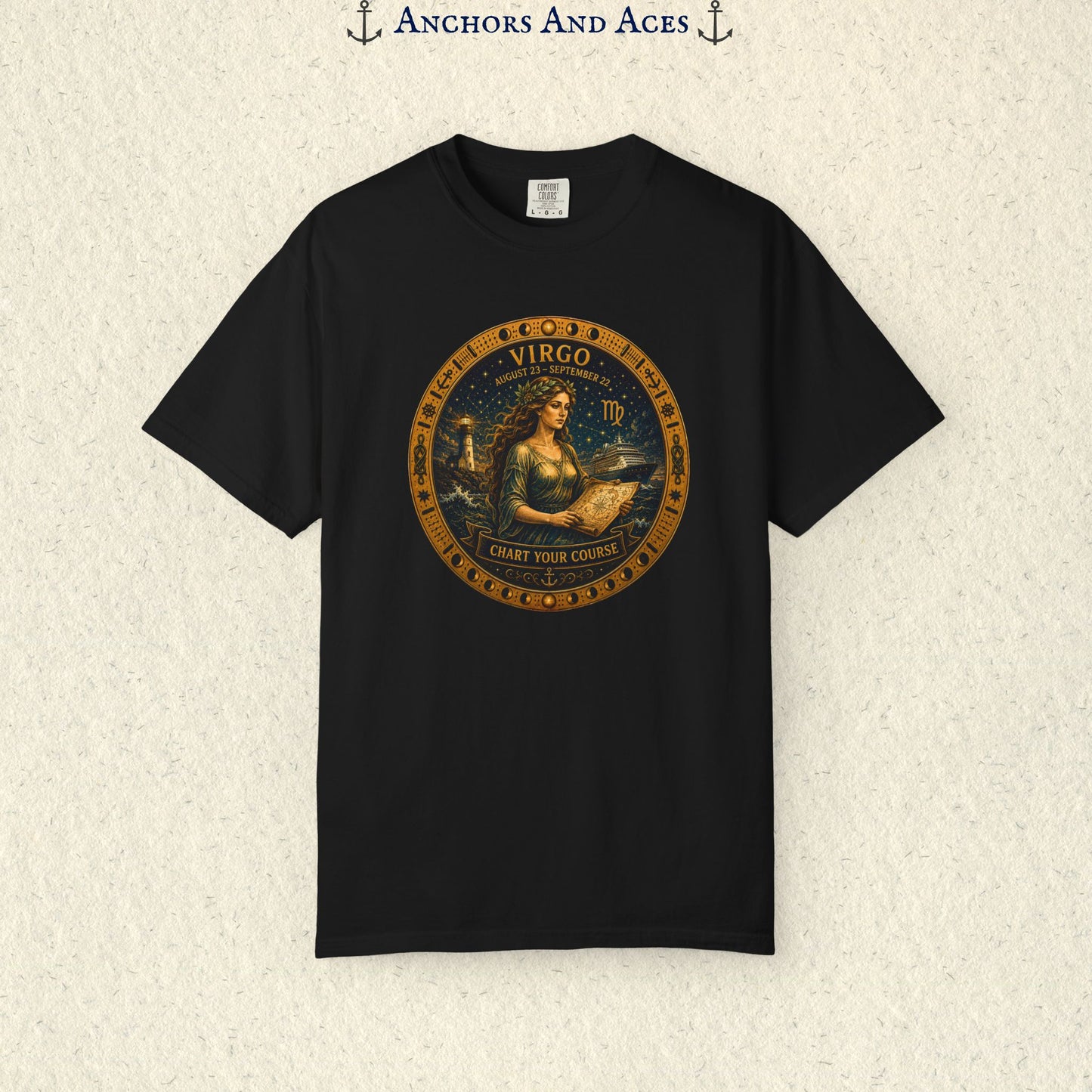 Celestial Seas Zodiac Tee | Virgo – Chart Your Course