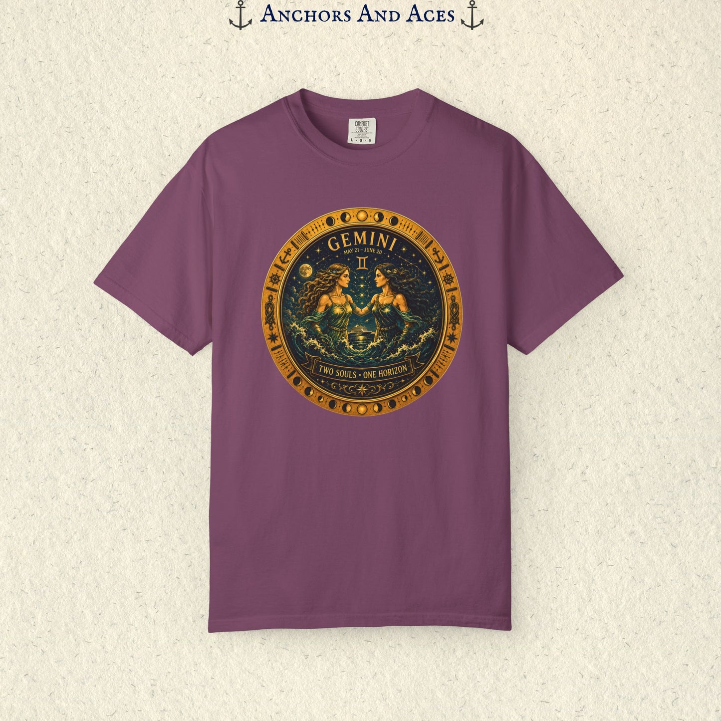 Celestial Seas Zodiac Tee | Gemini - Two Souls • One Horizon