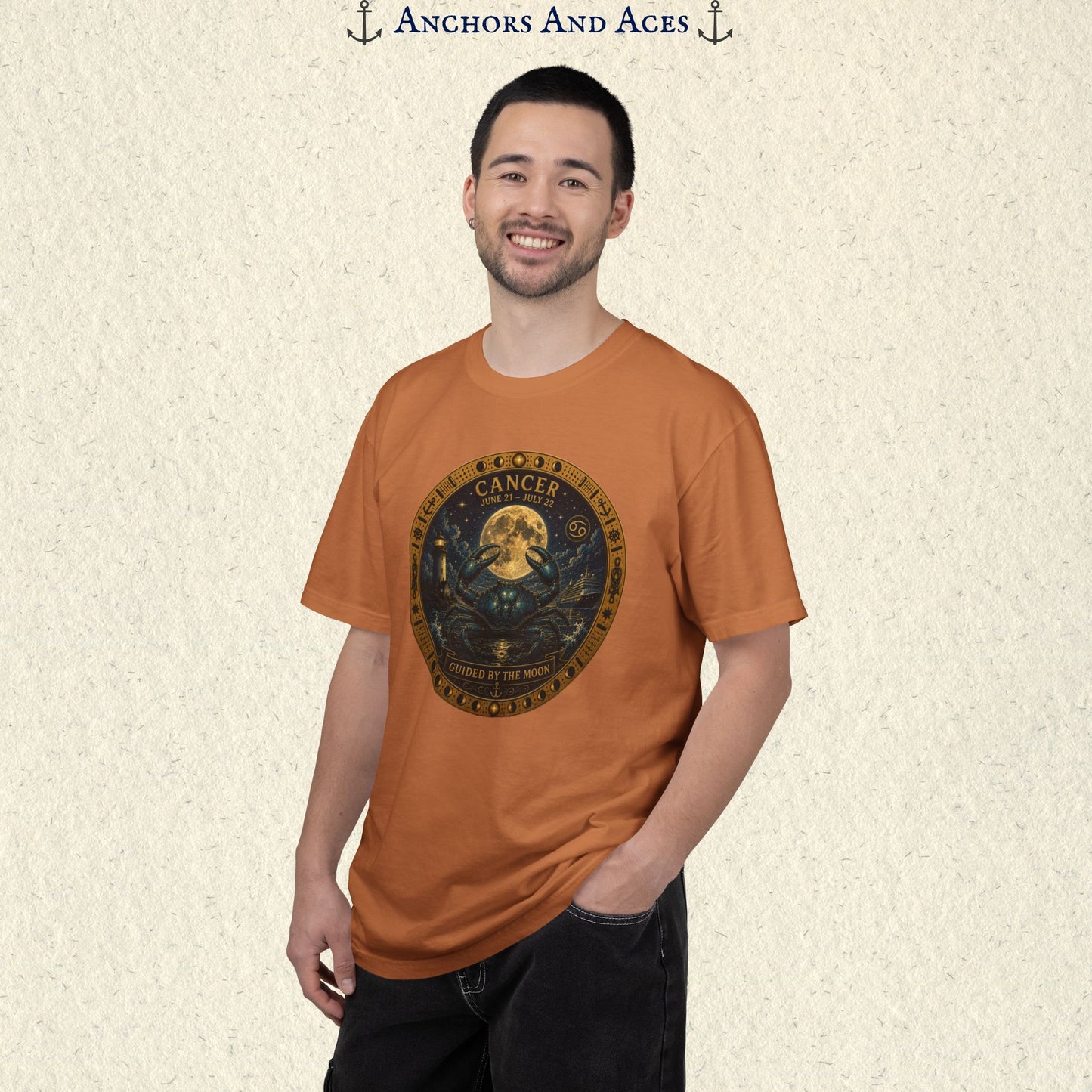 Celestial Seas Zodiac Tee | Cancer - Guided by the Moon